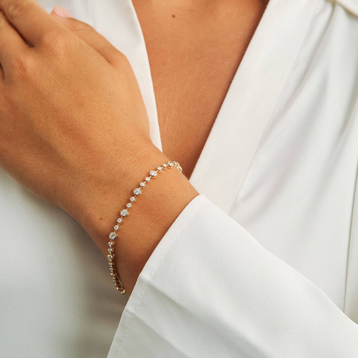 Mads Z Armbånd Endless armbånd med 1,72 carat - 14 karat guld 1551101