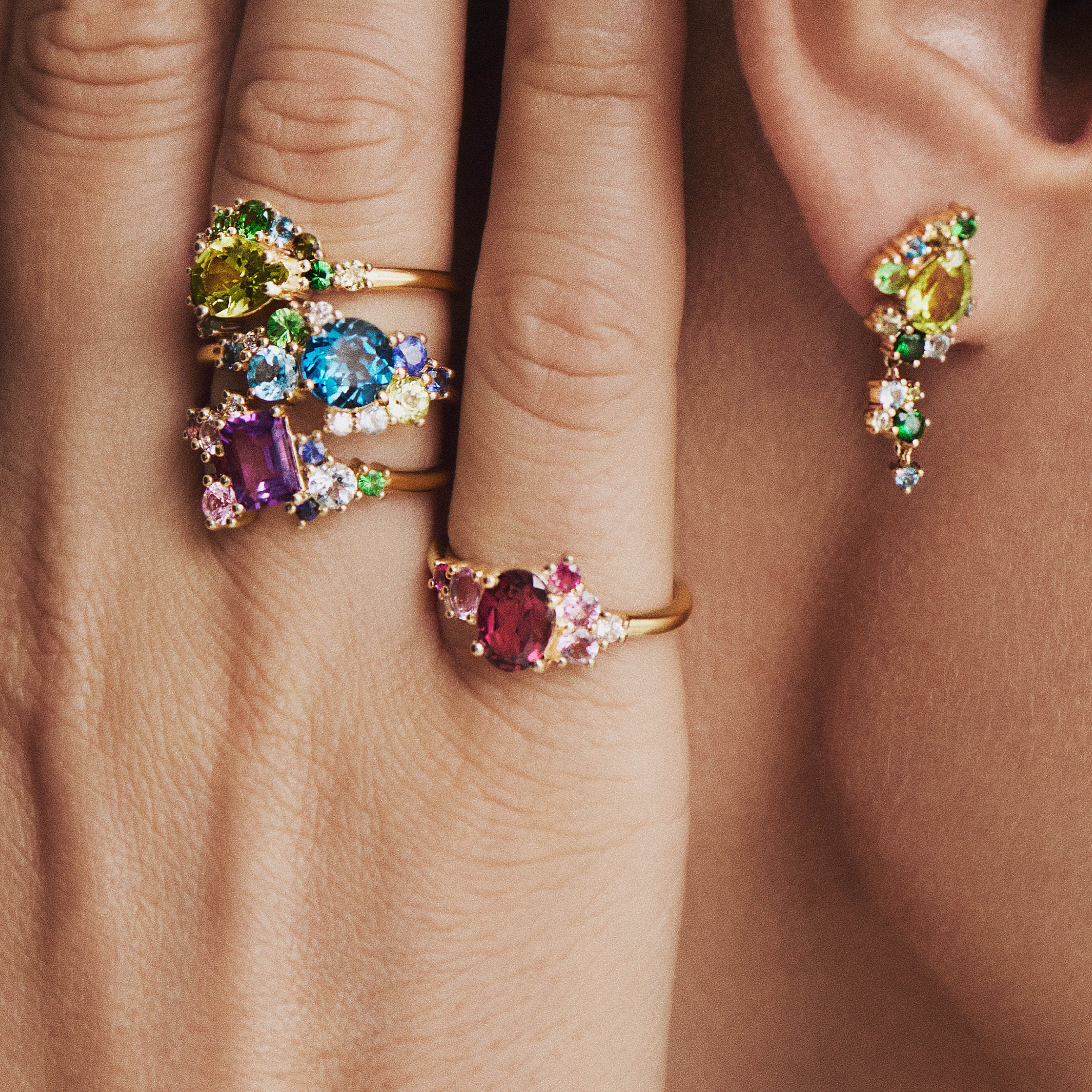 ringe med naturlige diamanter