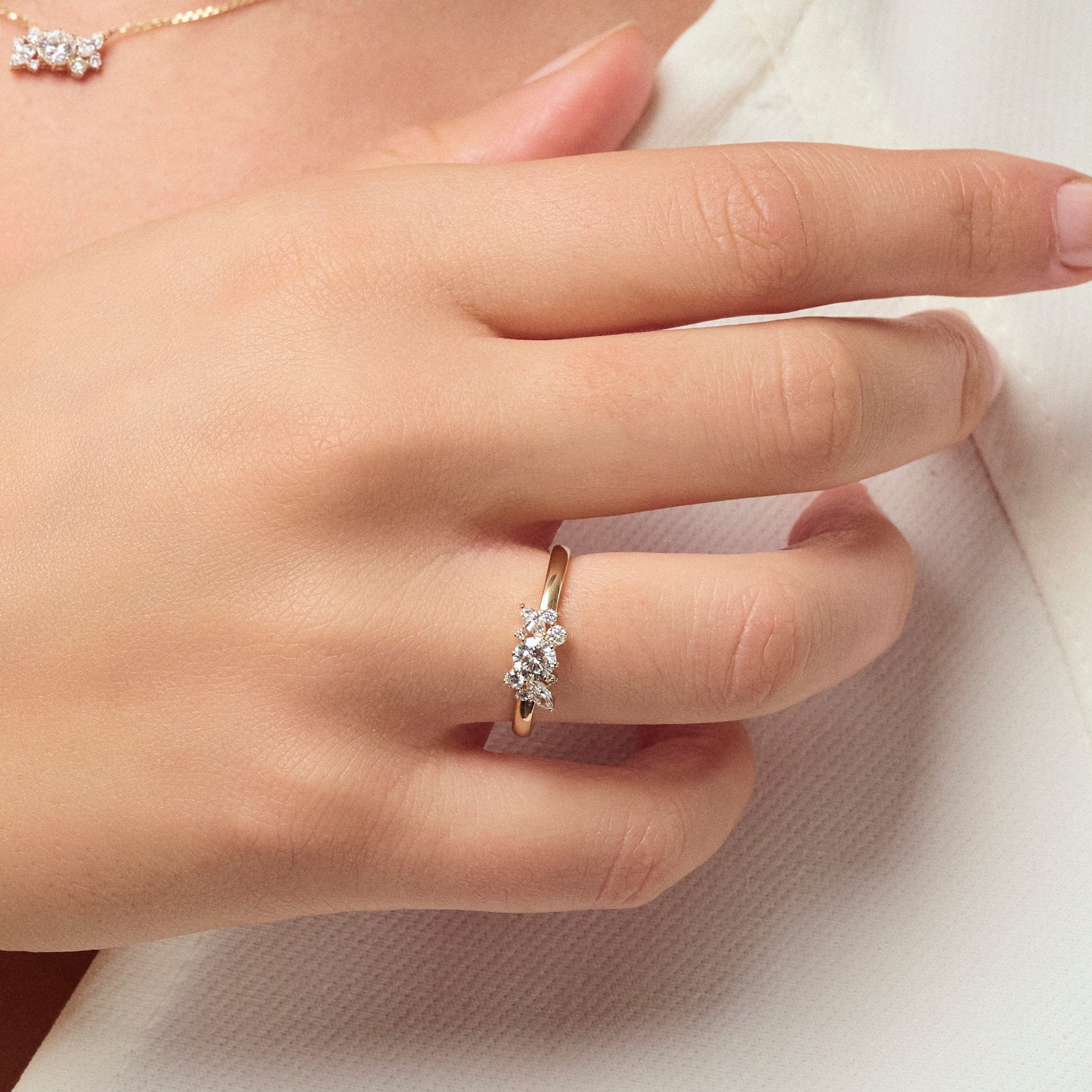 ring med labgrown diamant