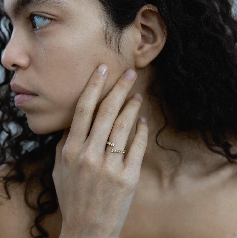 Orit open ring - Forgyldt