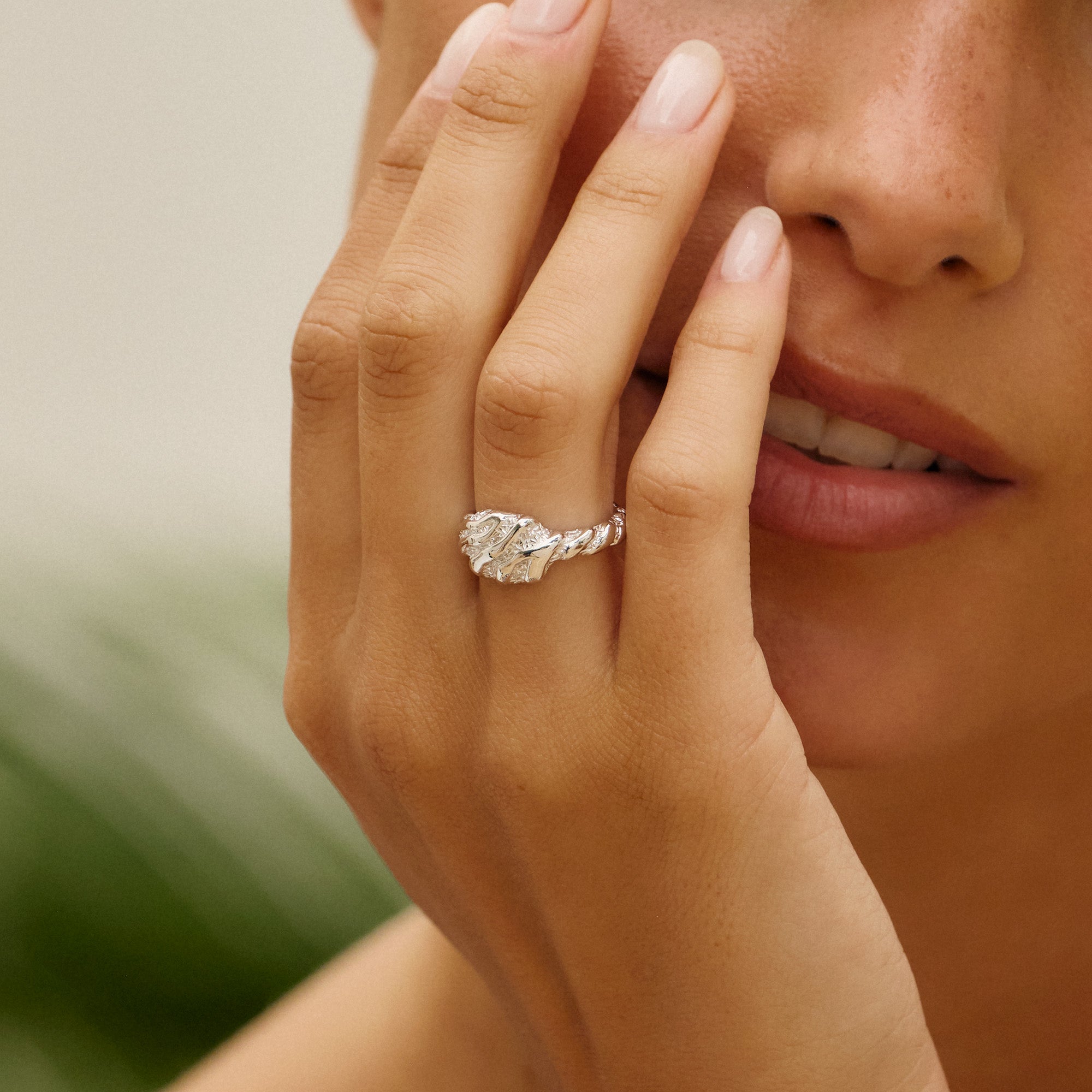 Small Zebra ring - sølv