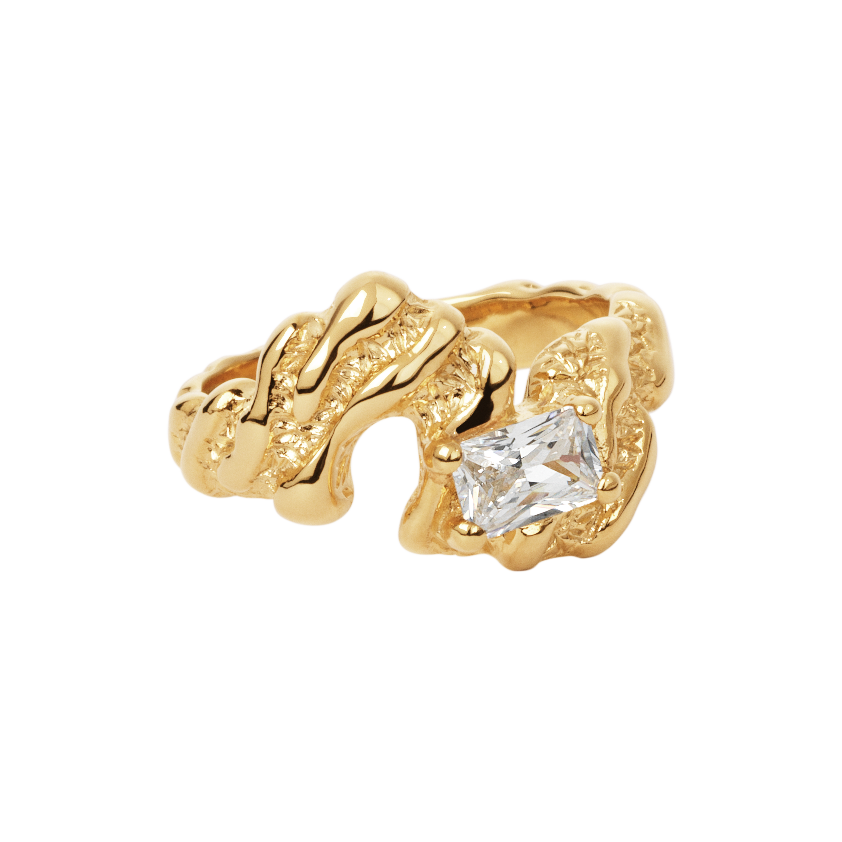 Flare Zebra ring - forgyldt