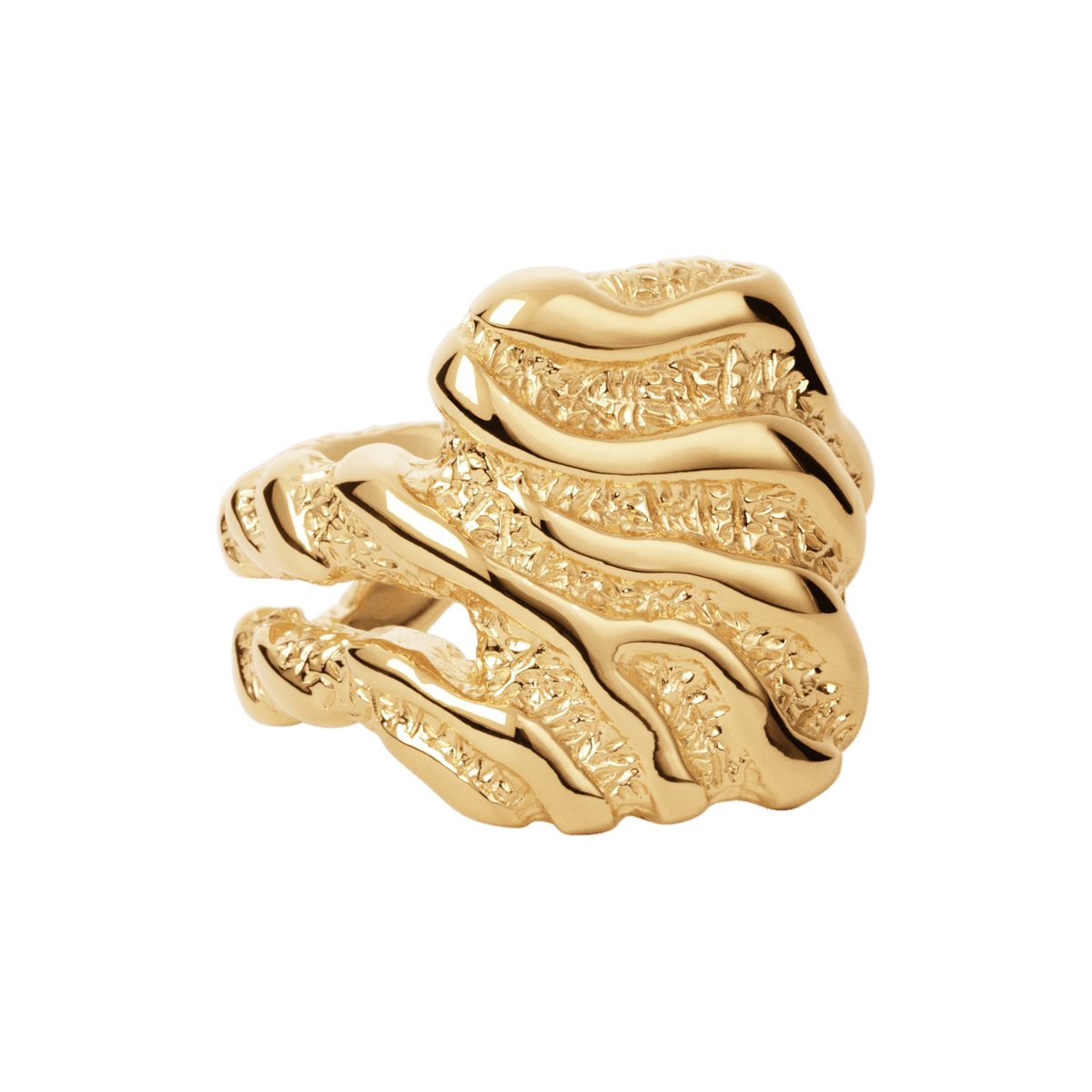 Camille Brinch Ringe Large Zebra ring - forgyldt