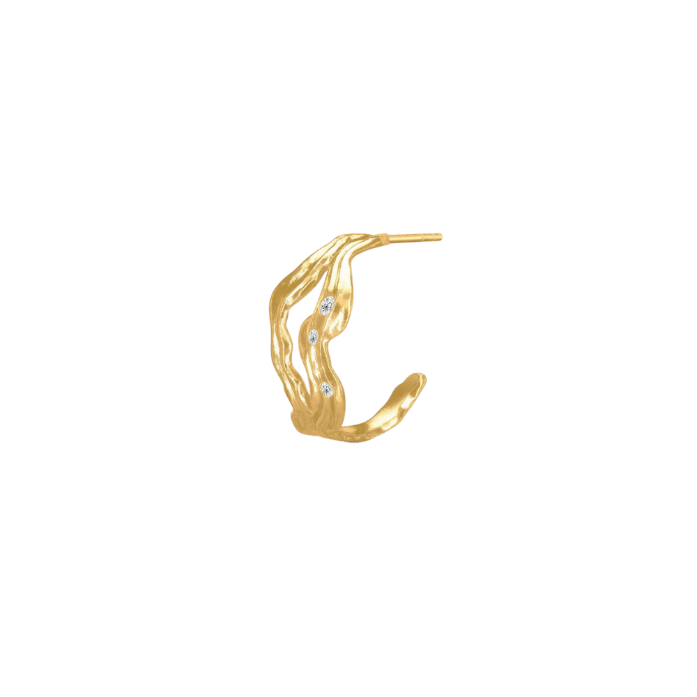 Polar Jewelry Øreringe CASSIOPEIA HOOPS ØRERINGE - forgyldt POL403