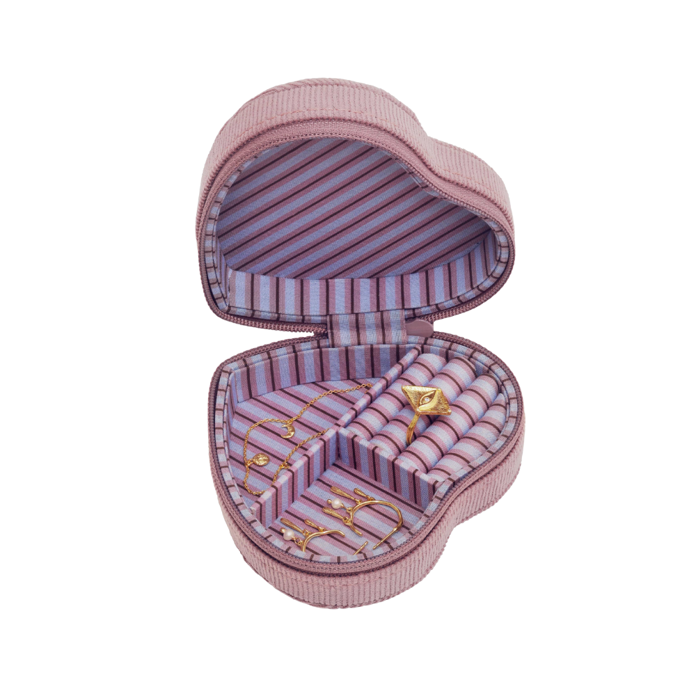 Heart Jewelry Box Purple Theatre Magic smykkeskrin