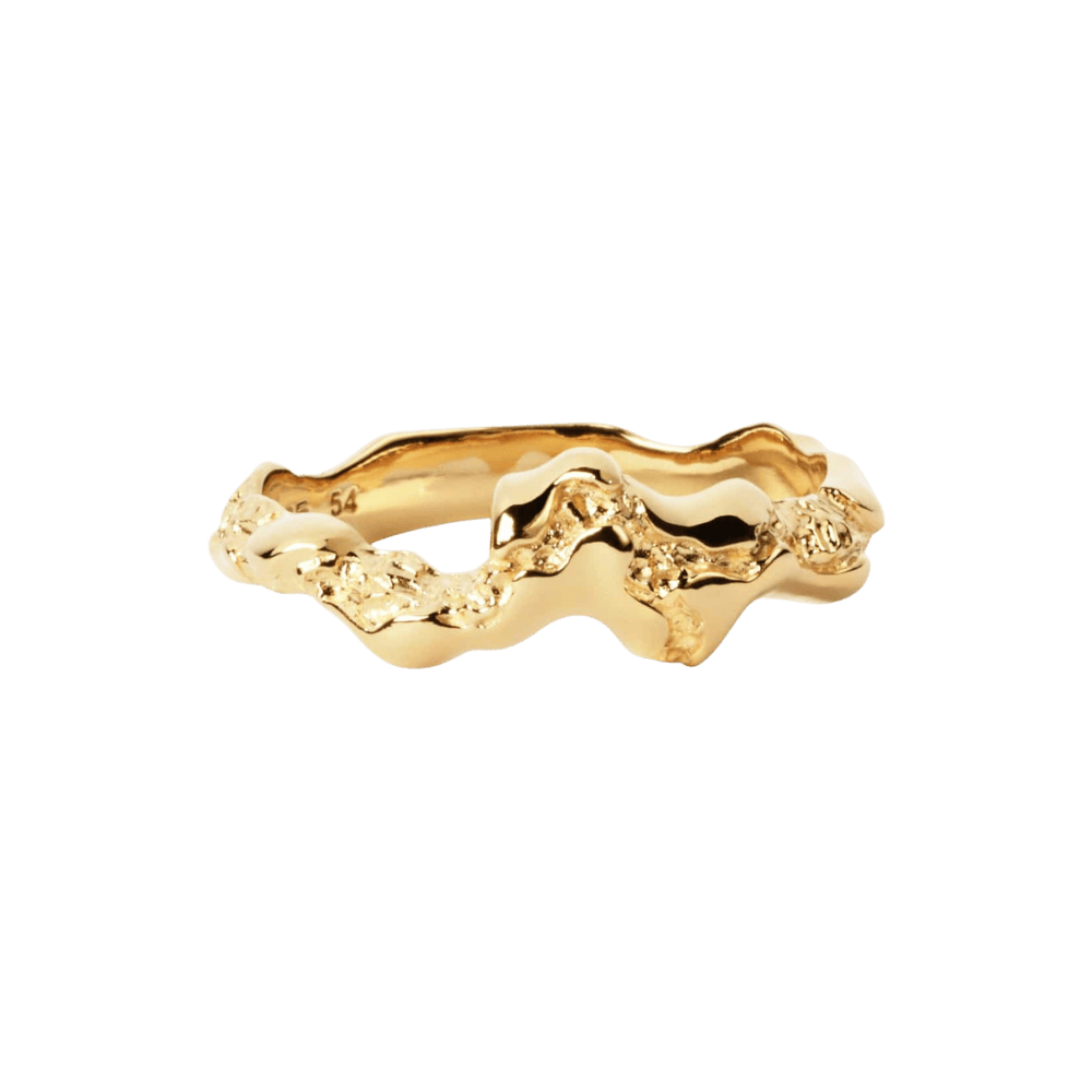 Small Fusion Contrast Ring - forgyldt