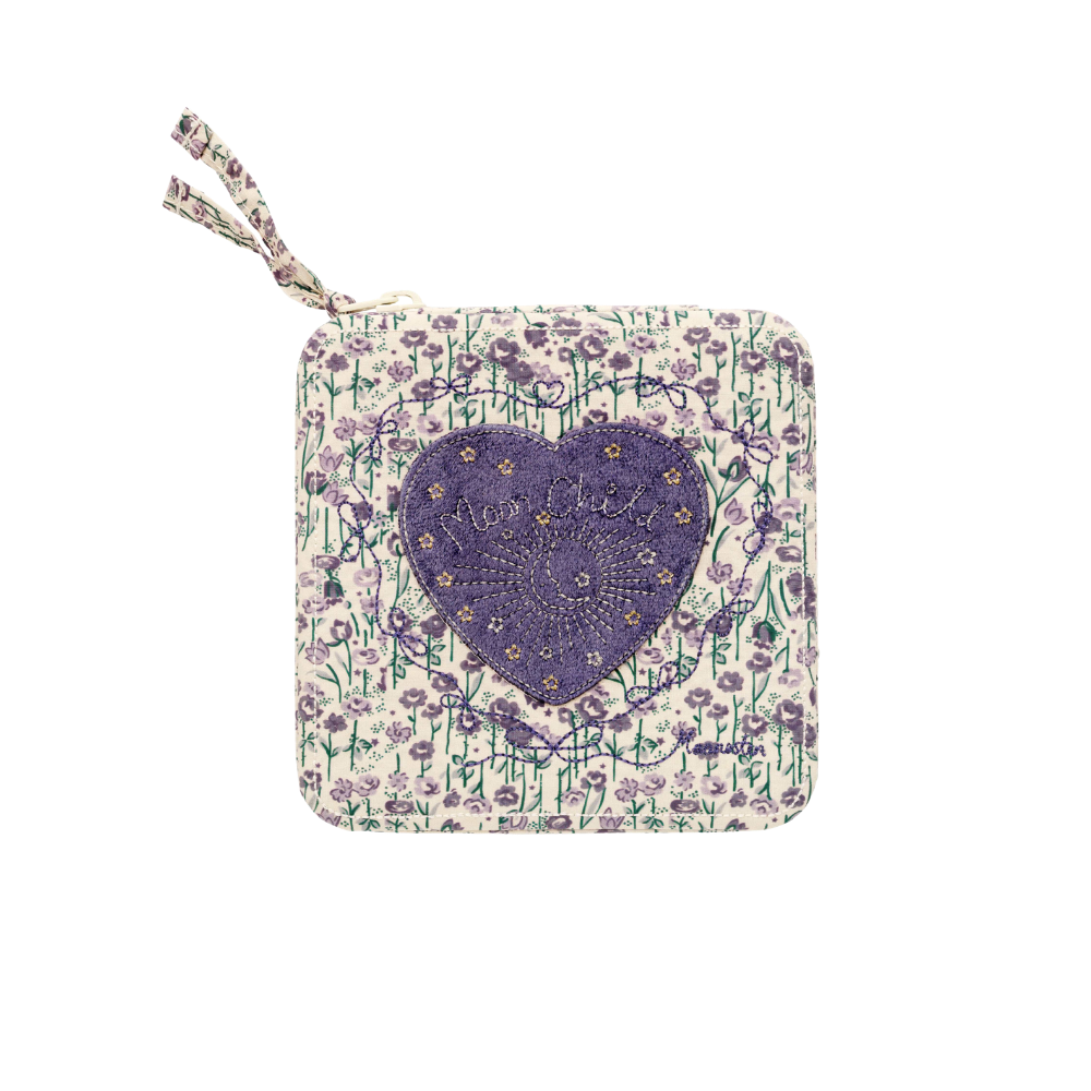 Amelia smykkeskrin - Purple heart