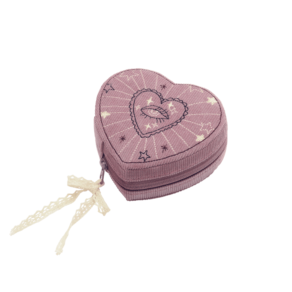 Heart Jewelry Box Purple Theatre Magic smykkeskrin