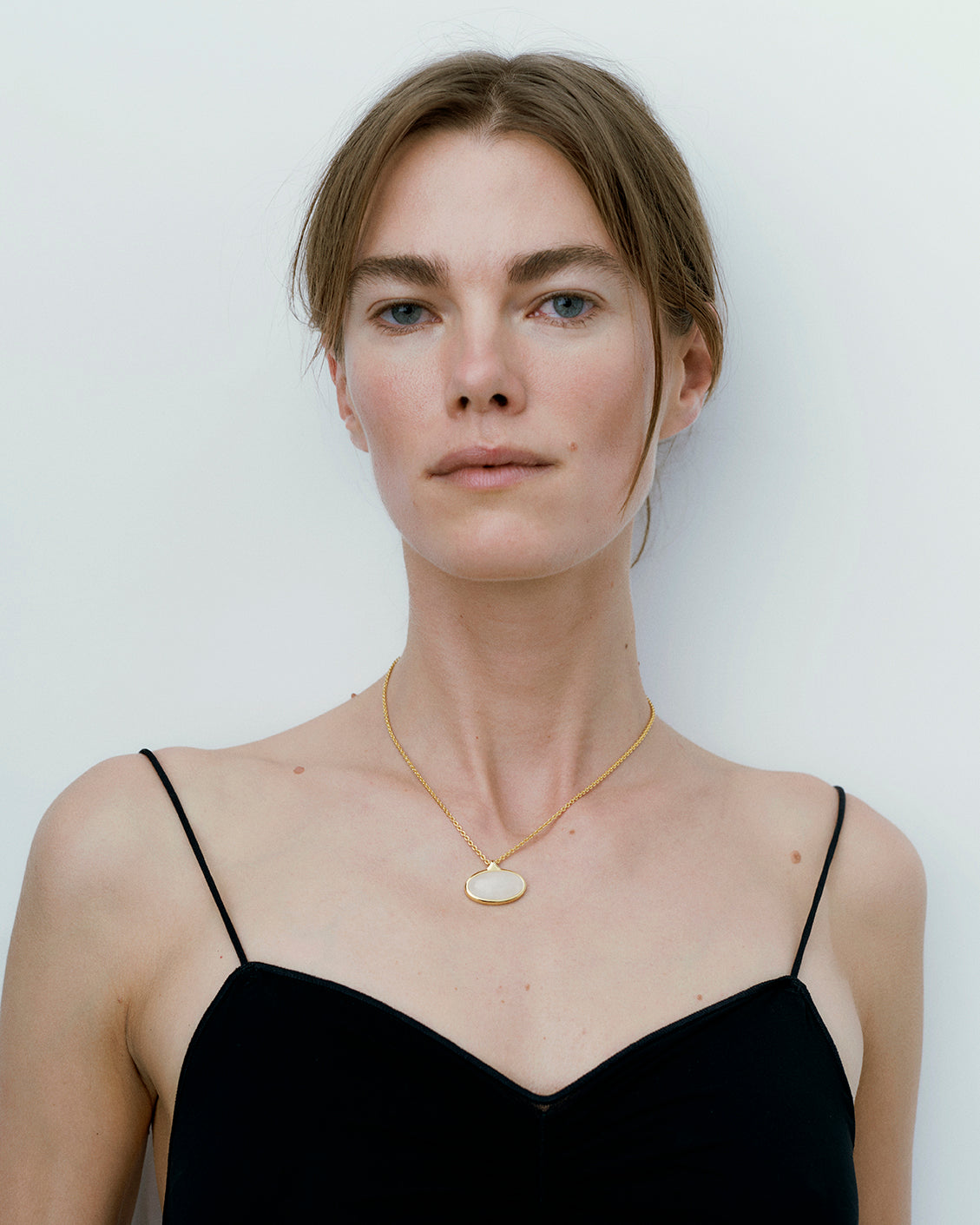 Datura vedhæng halskæde - sølv