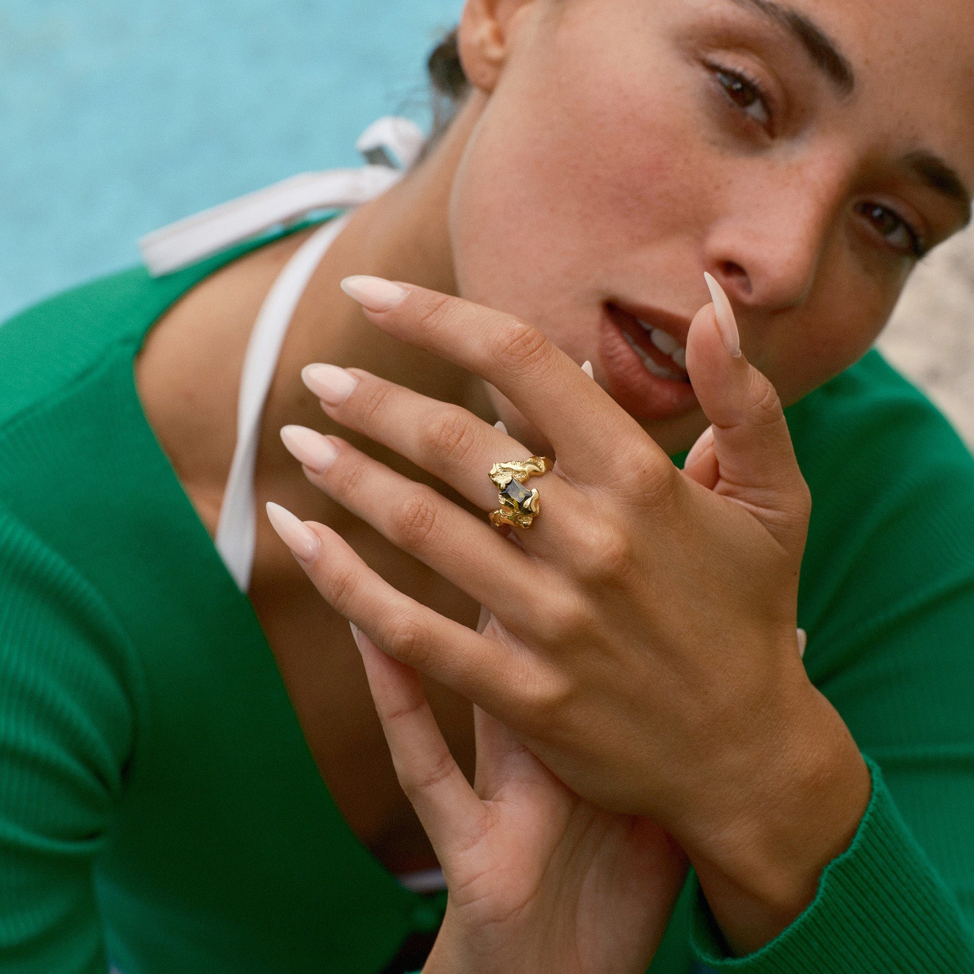 Camille Brinch Ringe Big Contrast Ring - sølv