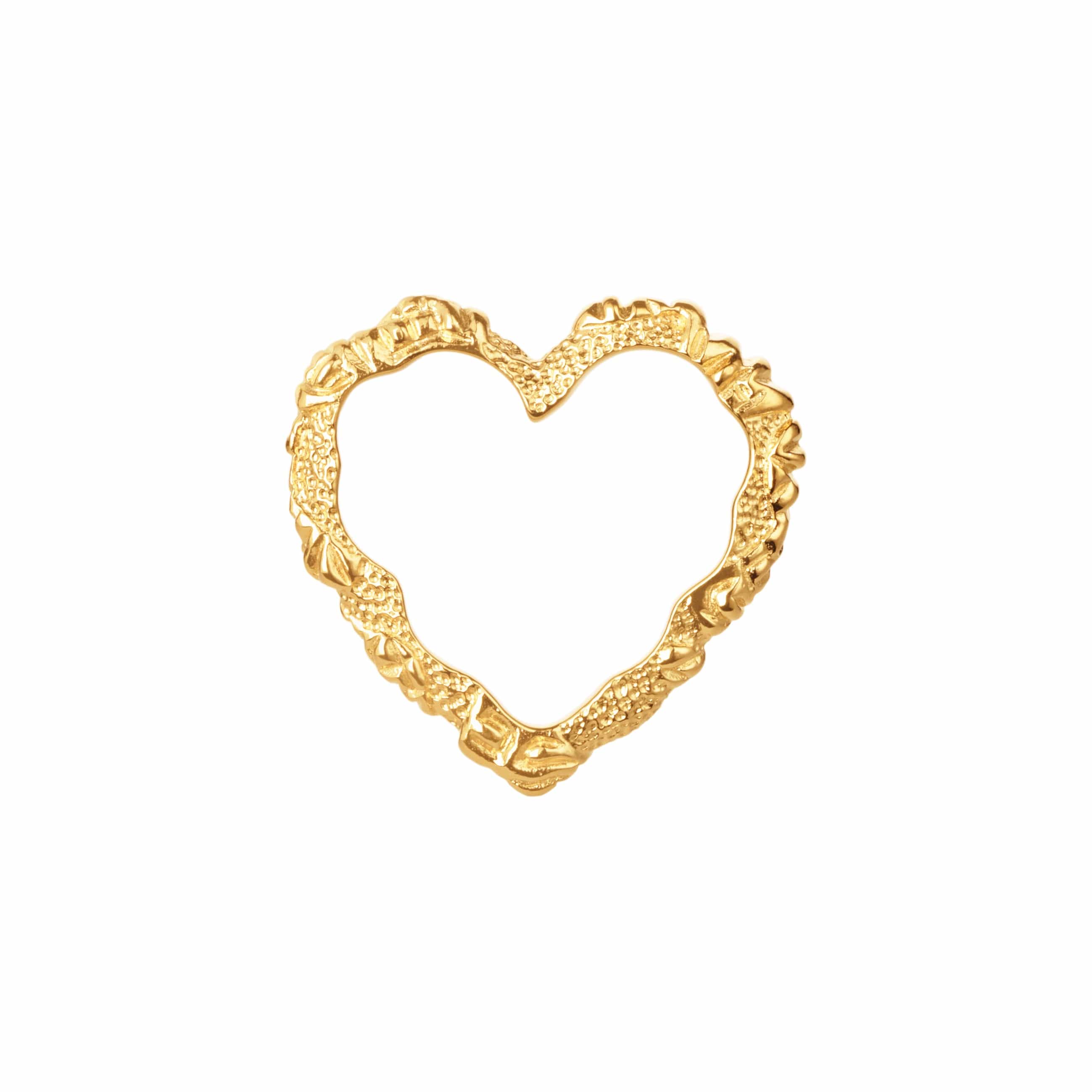 Camille Brinch Vedhæng Heart Contrast Charm vedhæng - forgyldt HCOC-FG-P