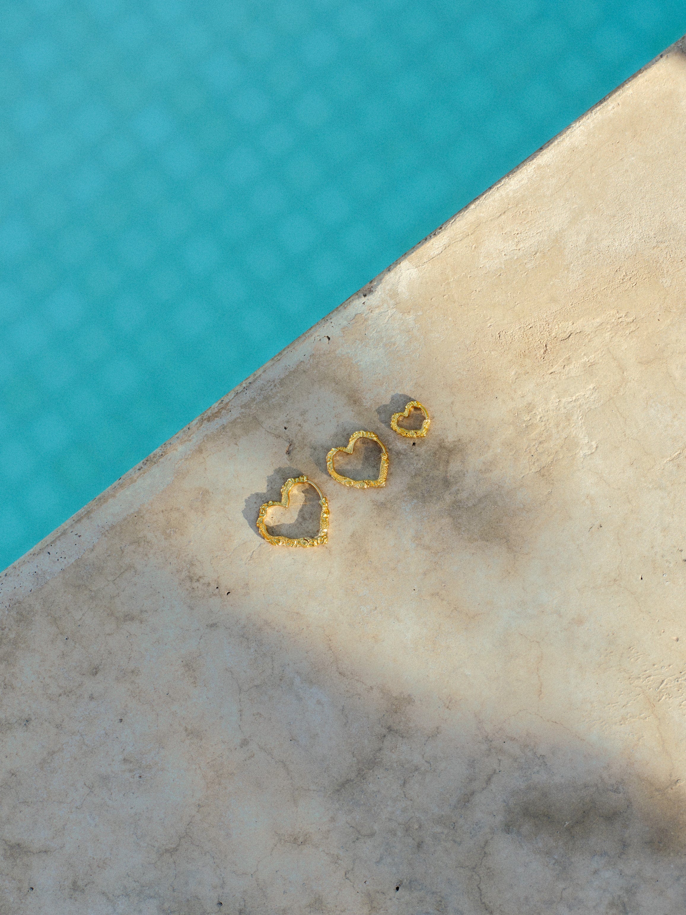 Camille Brinch Øreringe Heart Crush Hoops - sølv HCRH