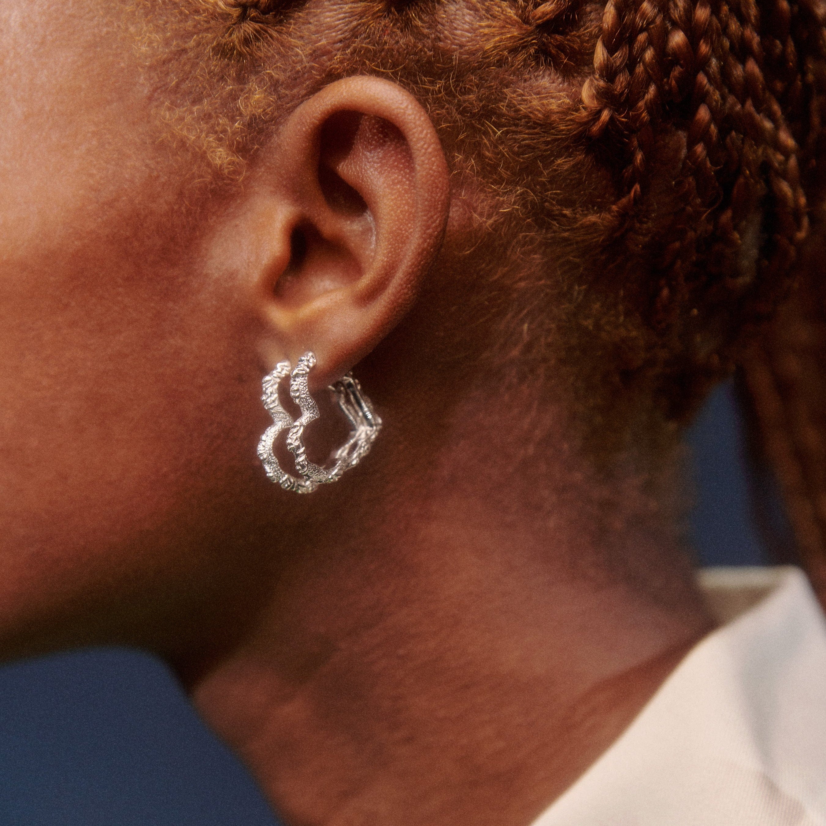 Camille Brinch Øreringe Heart Crush Hoops - sølv HCRH