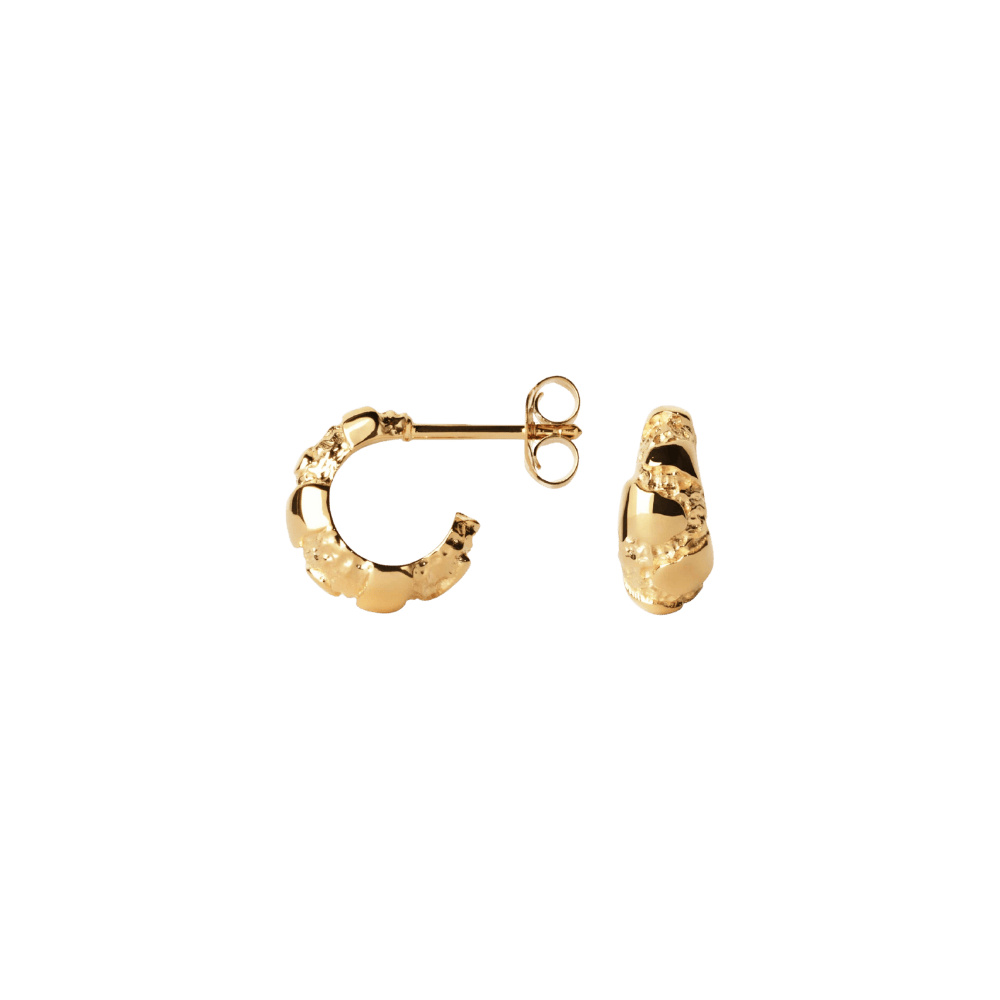 Camille Brinch Øreringe Small Contrast Fusion Hoops - forgyldt SCOFH-FG