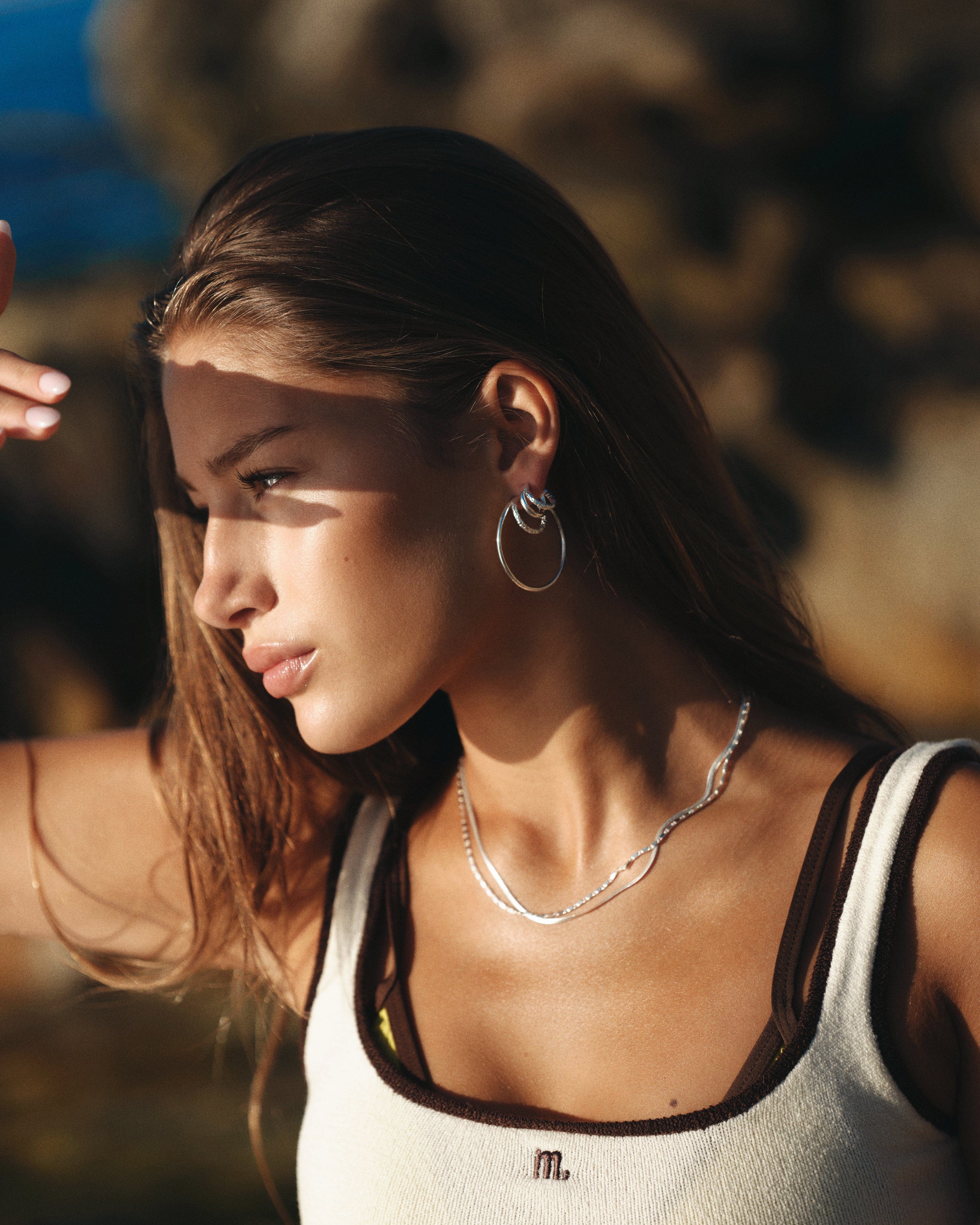 Camille Brinch Halskæder Small Essentia Snake halskæde - sølv