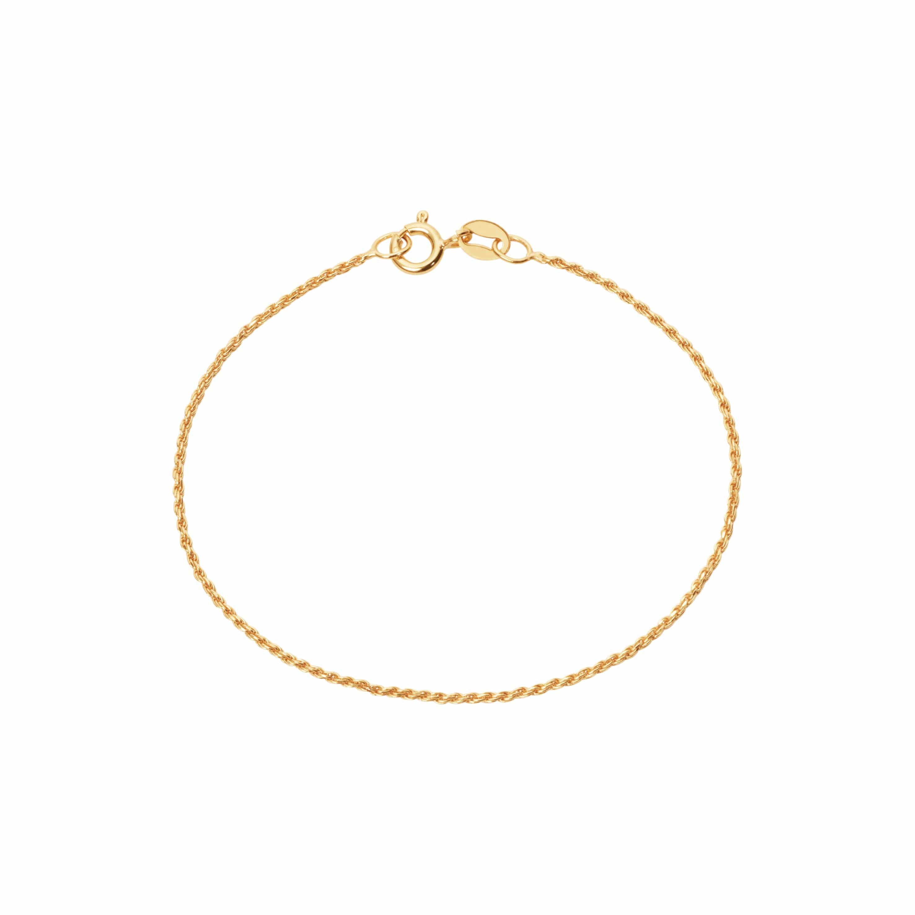 Camille Brinch Armbånd Small Twisted Sparkly armbånd - forgyldt