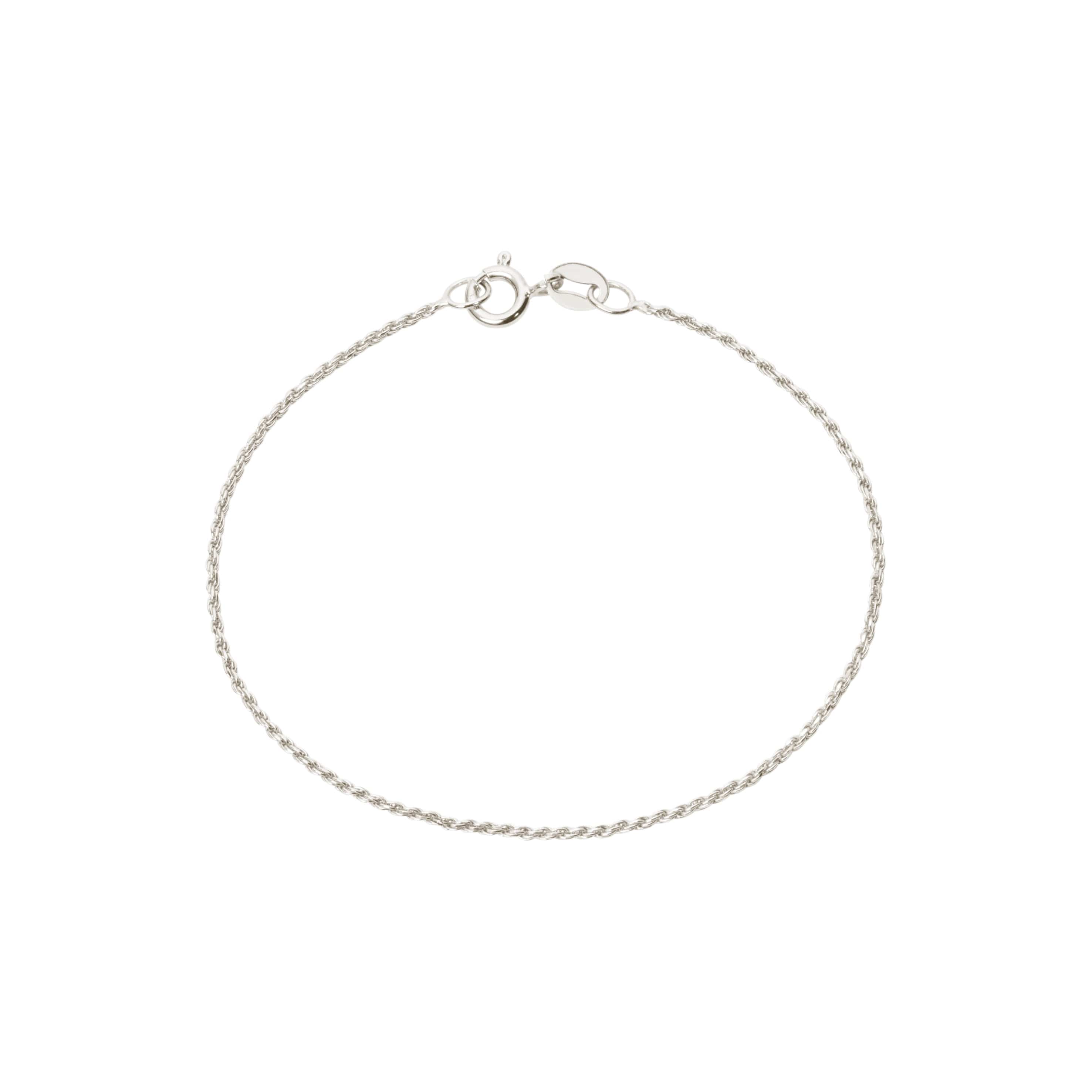 Camille Brinch Armbånd Small Twisted Sparkly armbånd - sølv