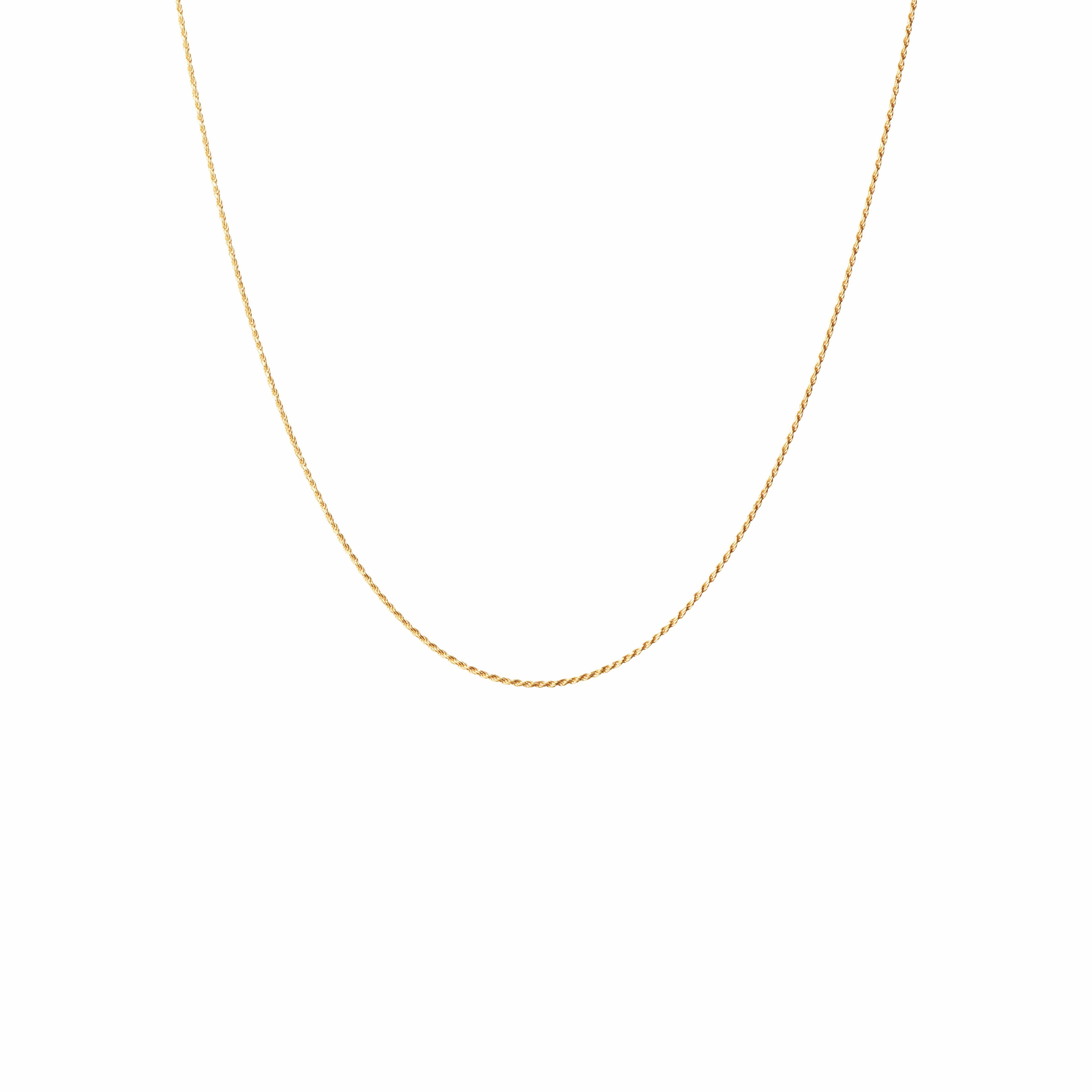 Camille Brinch Halskæder Small Twisted Sparkly halskæde - forgyldt STSPN-FG-45
