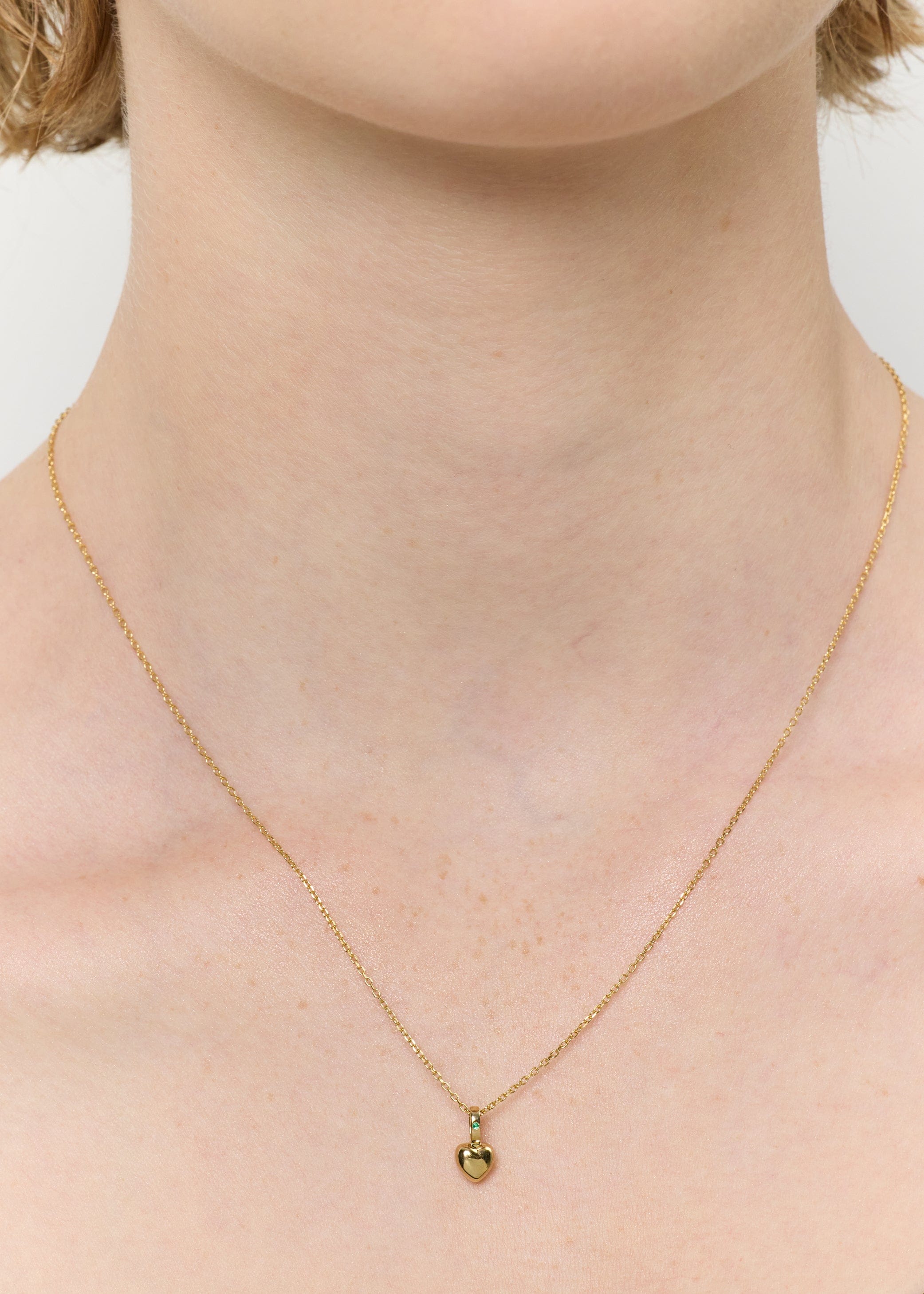 Carré Vedhæng Hjerte vedhæng i guld med rubin - 10K TL4470RU