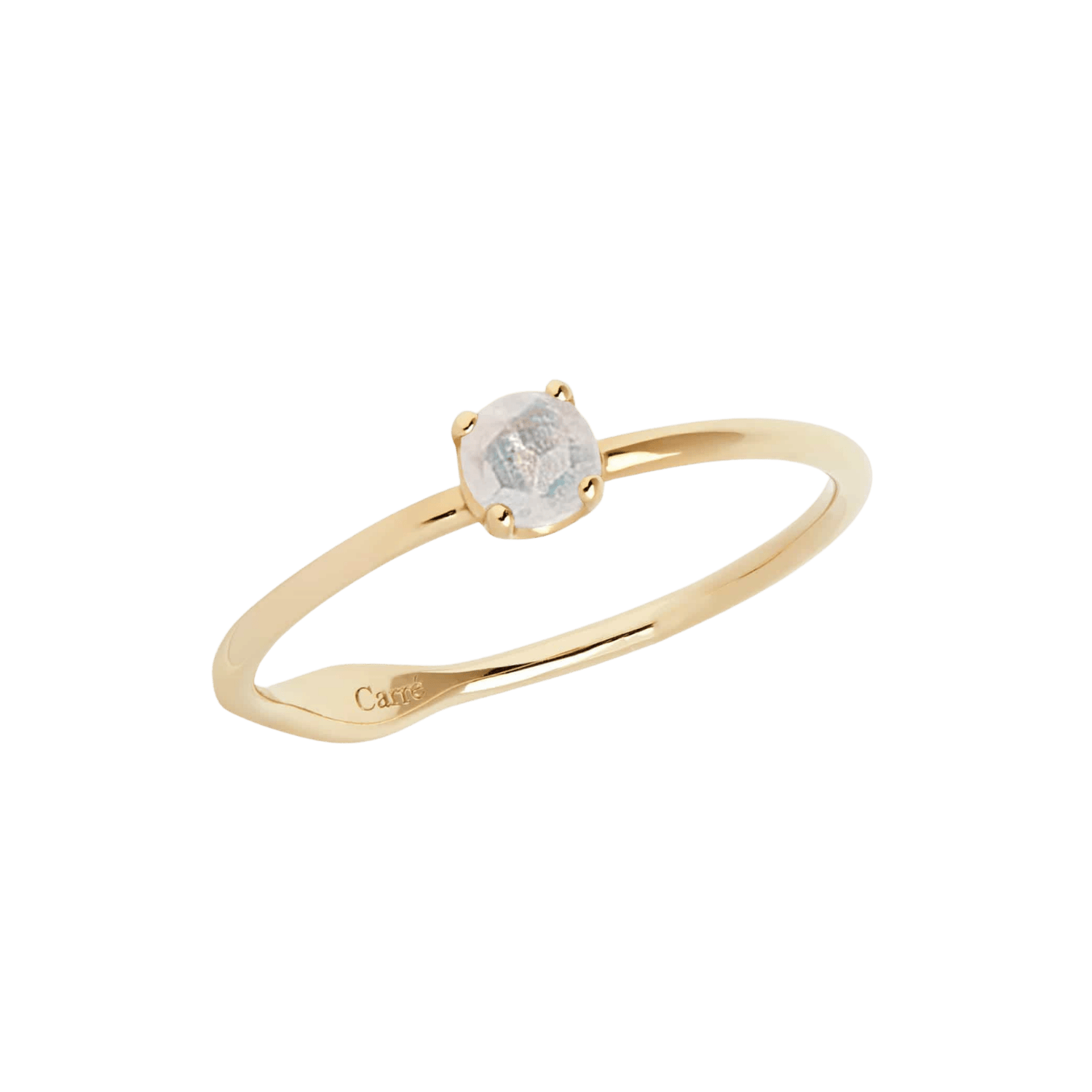 Carré Ringe Iris ring med regnbue månesten - 10 karat