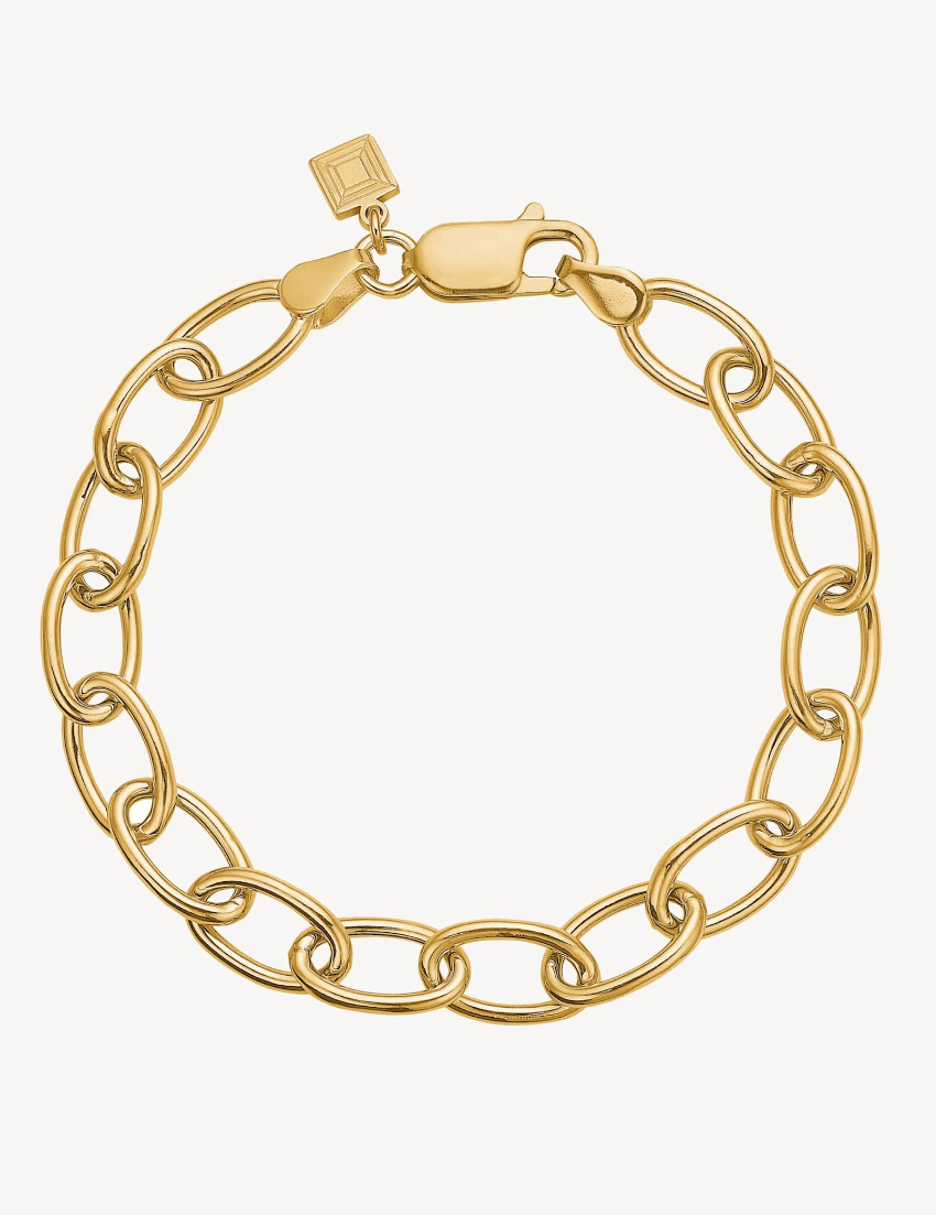 Carré Link armbånd 18cm - forgyldt FB 4385 18cm
