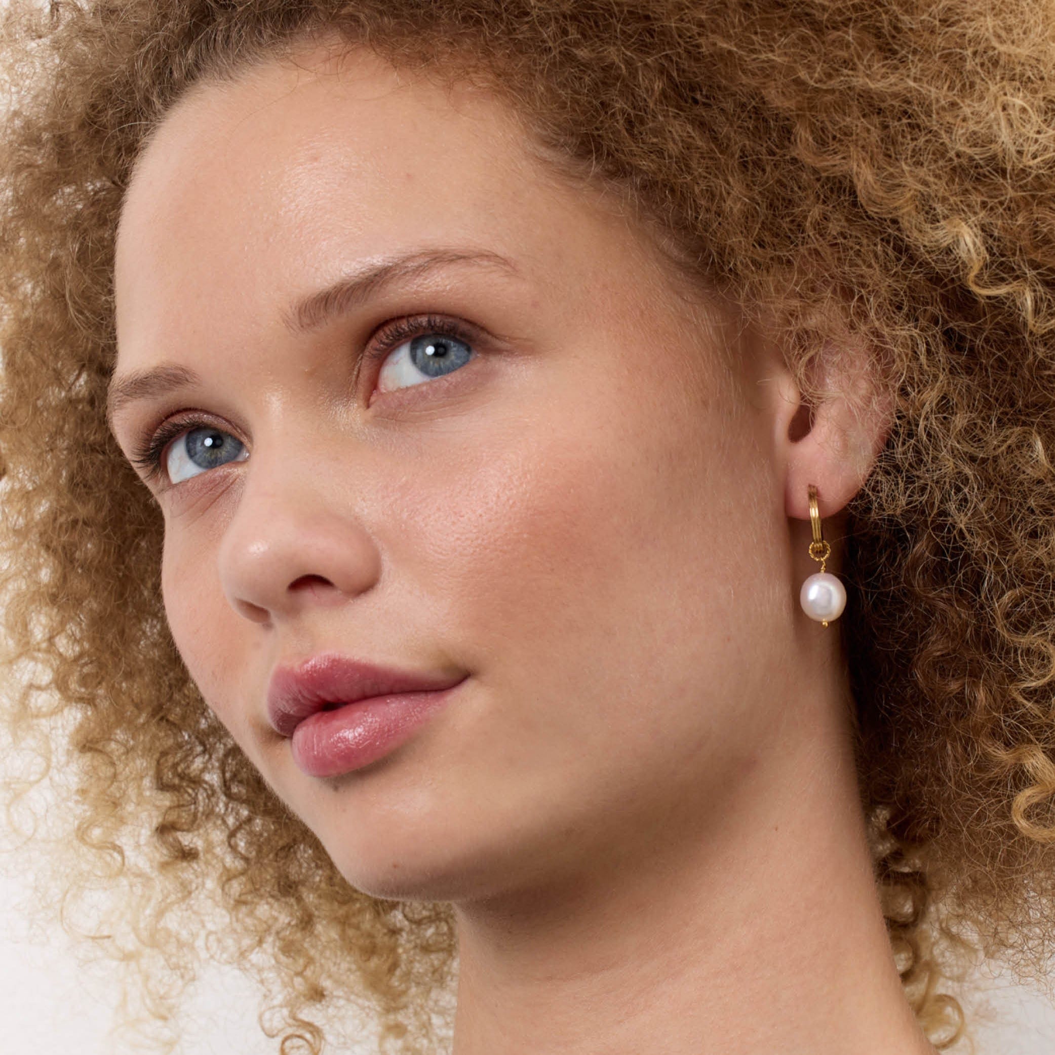 Carré Vedhæng Perlevedhæng barokperle - forgyldt FLH4286BI