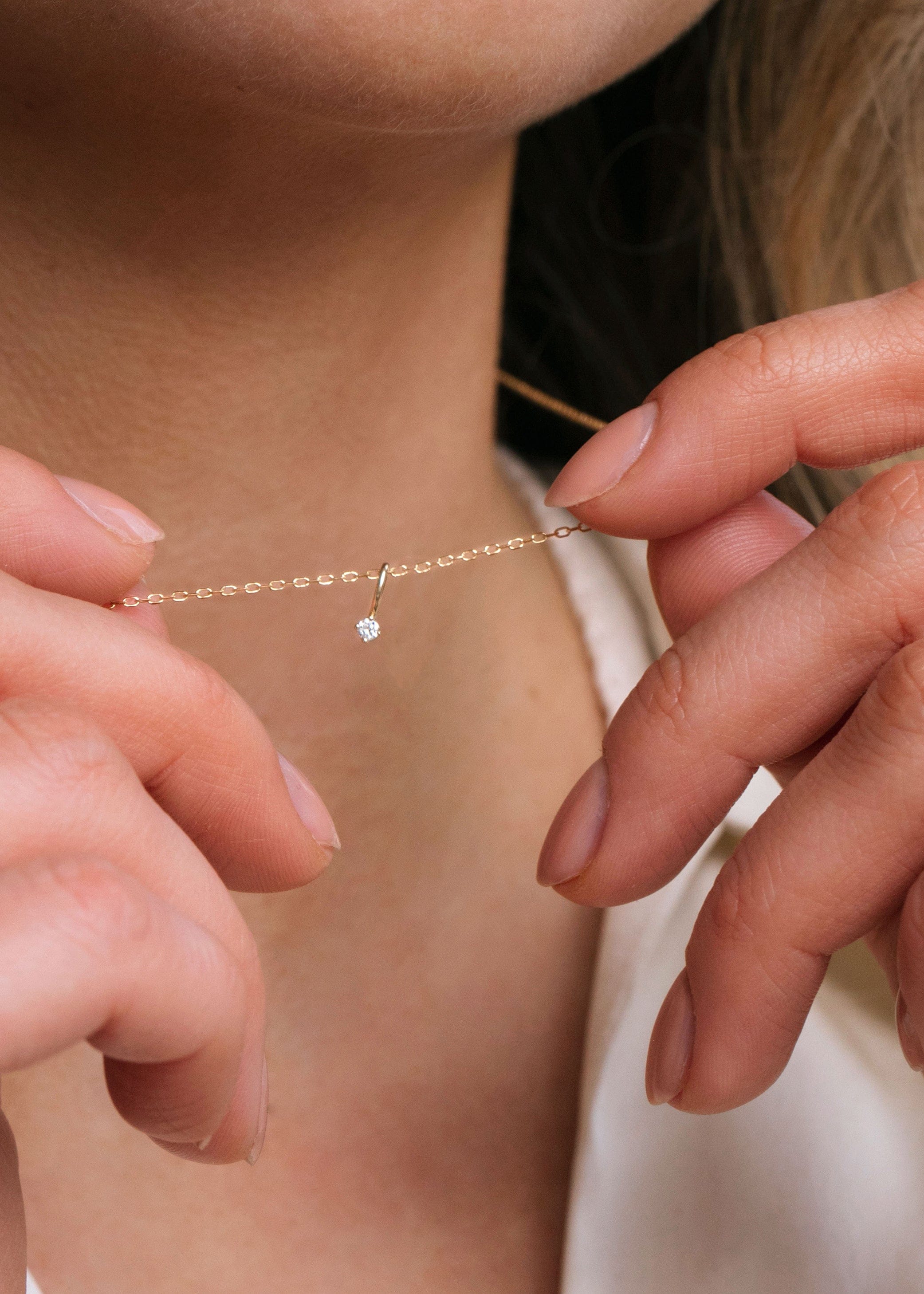 Carré Vedhæng Prism vedhæng med diamant - 10K TL 4276 DI0,03WSI
