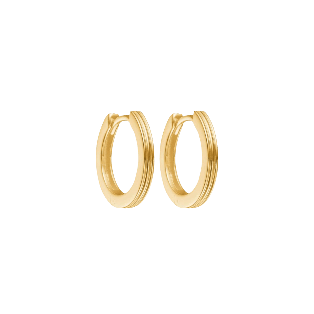 Carré Øreringe Unicorn guld hoops øreringe 15 mm - forgyldt FH 4415 1,5cm 1pc.