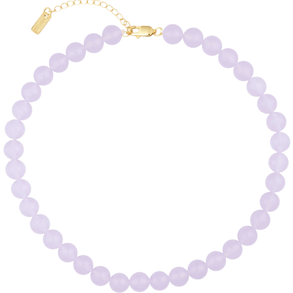 House of Vincent Halskæder Candy coral perlehalskæde lavender - forgyldt VJ233-UNG-P-M
