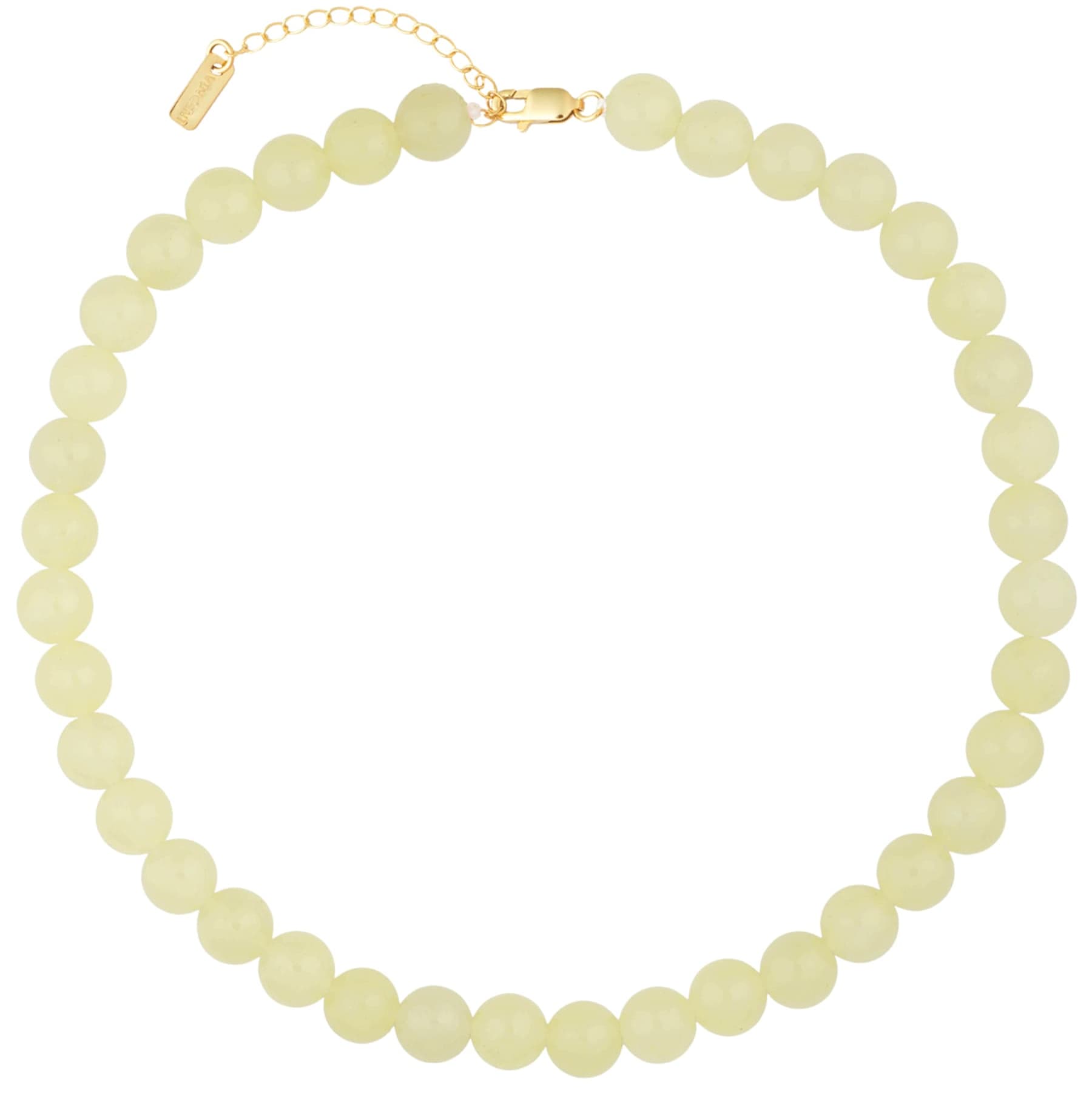 House of Vincent Halskæder Candy coral perlehalskæde lemon - forgyldt VJ233-UNG-Y-M