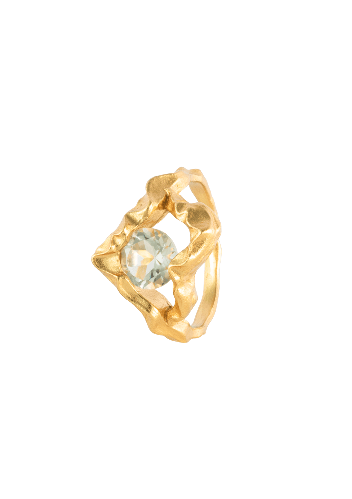 House of Vincent Ringe PHANTOM RING GREEN AMETHYST forgyldt