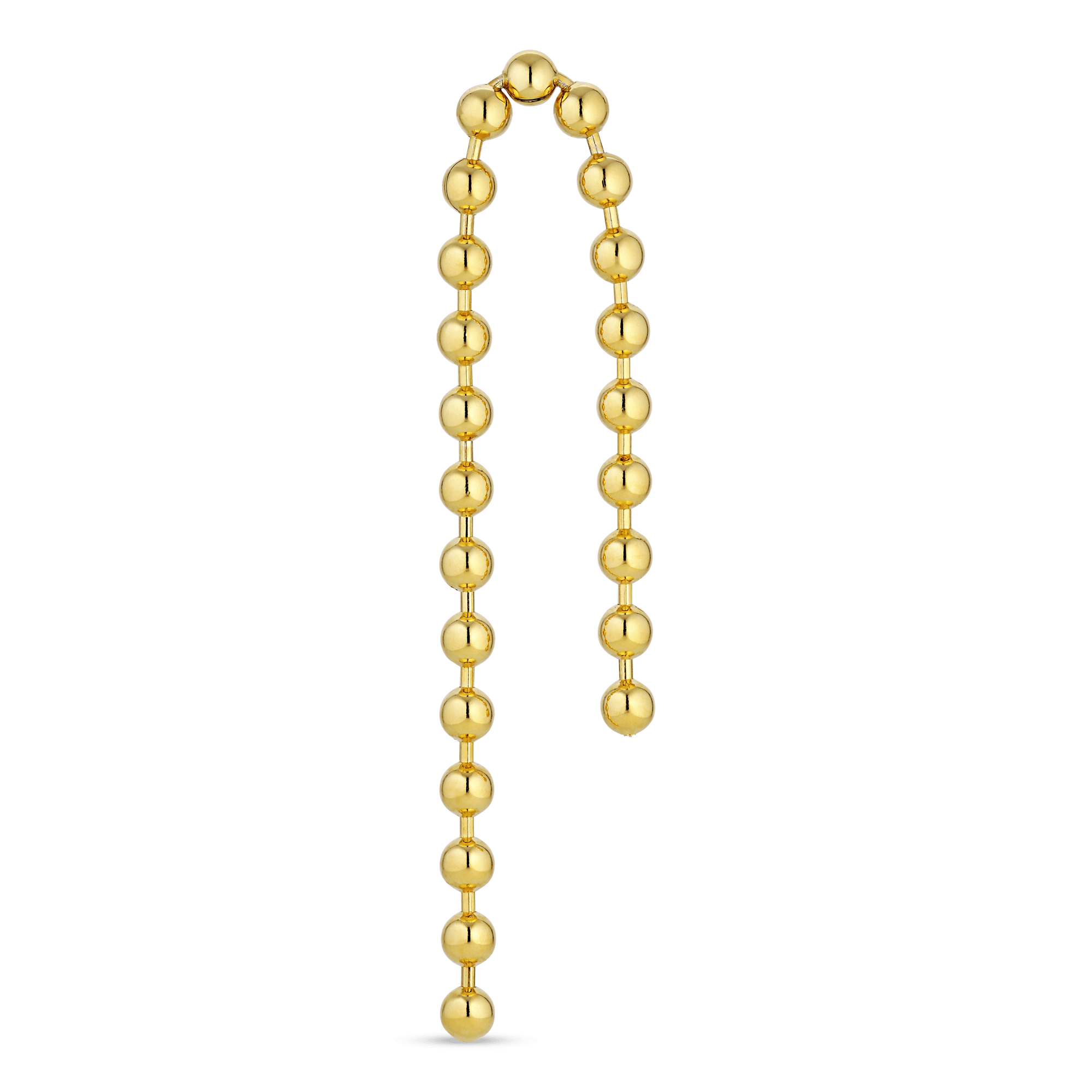 Jane Kønig Øreringe Atomic Double kæde ørestik forgyldt