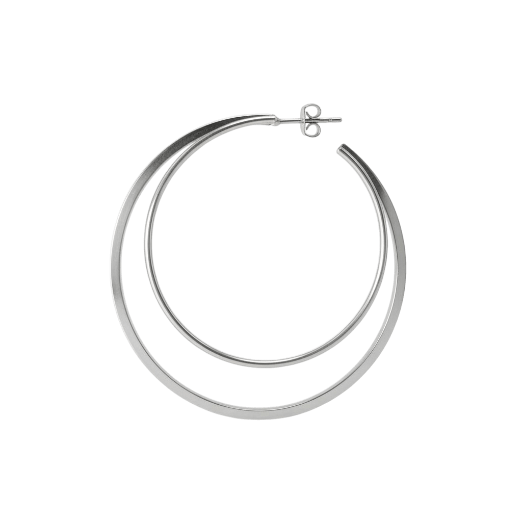 Jane Kønig Ørering Big Double Olympia Hoop - Sølv