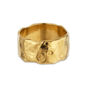 Jane Kønig Ringe Bruised heart ring, forgyldt