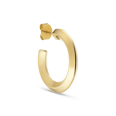Jane Kønig Øreringe Chunky Night Magic hoop - forgyldt