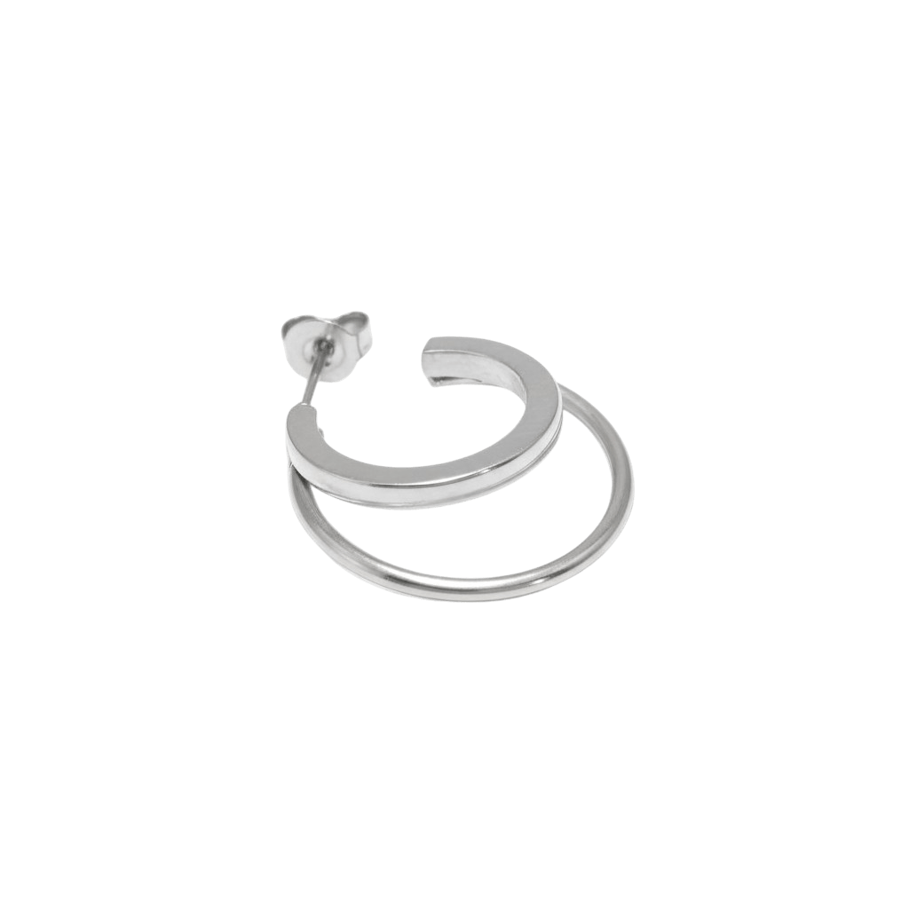 Jane Kønig Ørering Double Olympia Hoop - Sølv