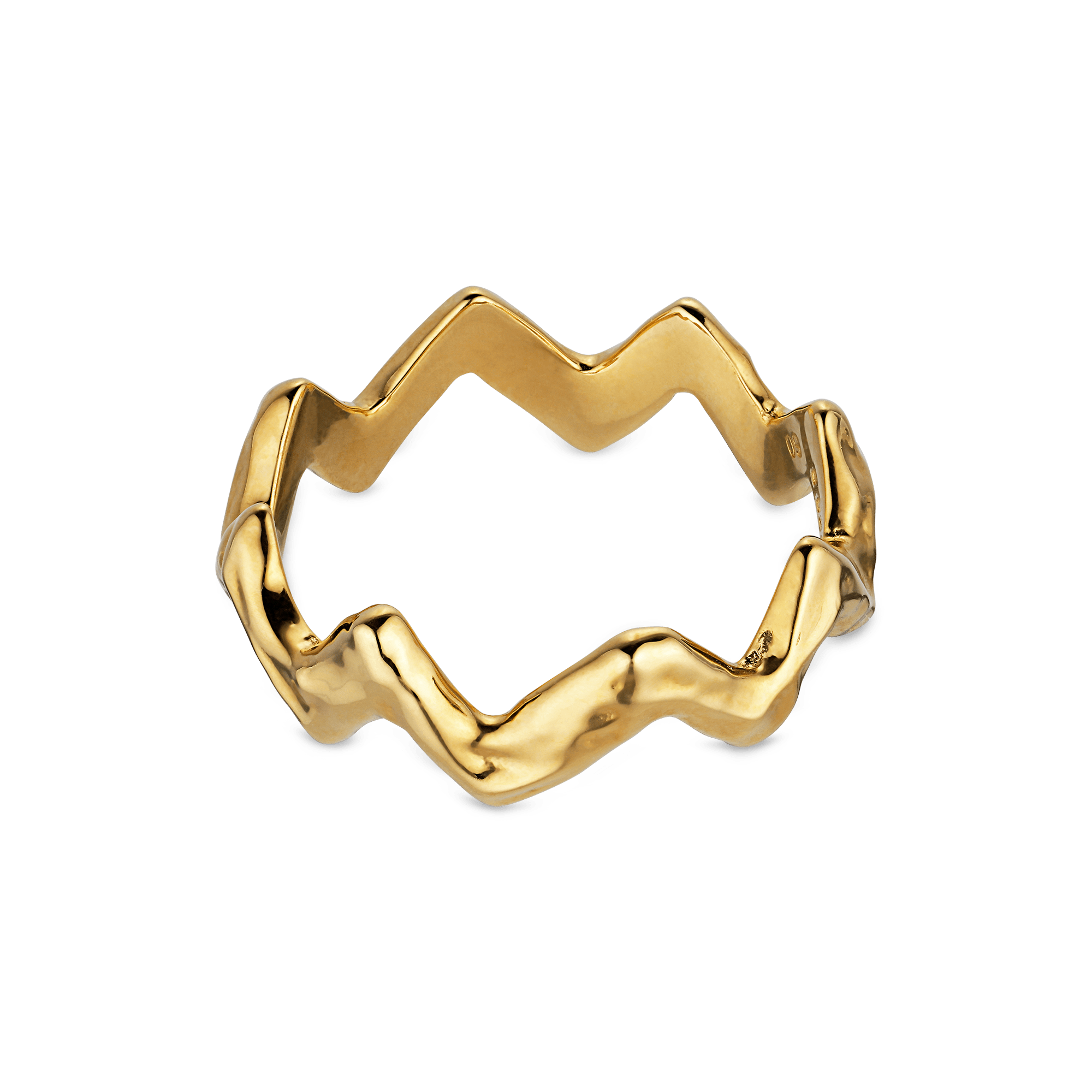 Jane Kønig Ringe Heartbeat ring, forgyldt