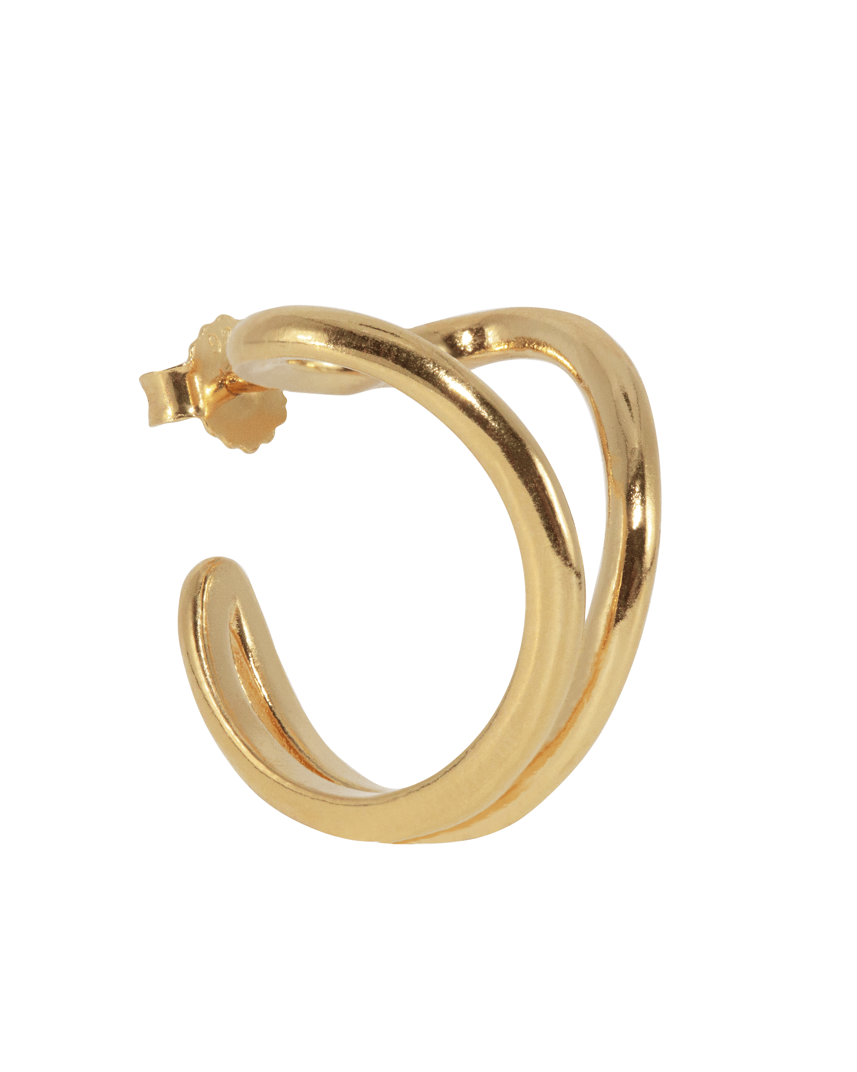 Jane Kønig Ørering Open Heart Hoop - Forgyldt OHH-AW25-G