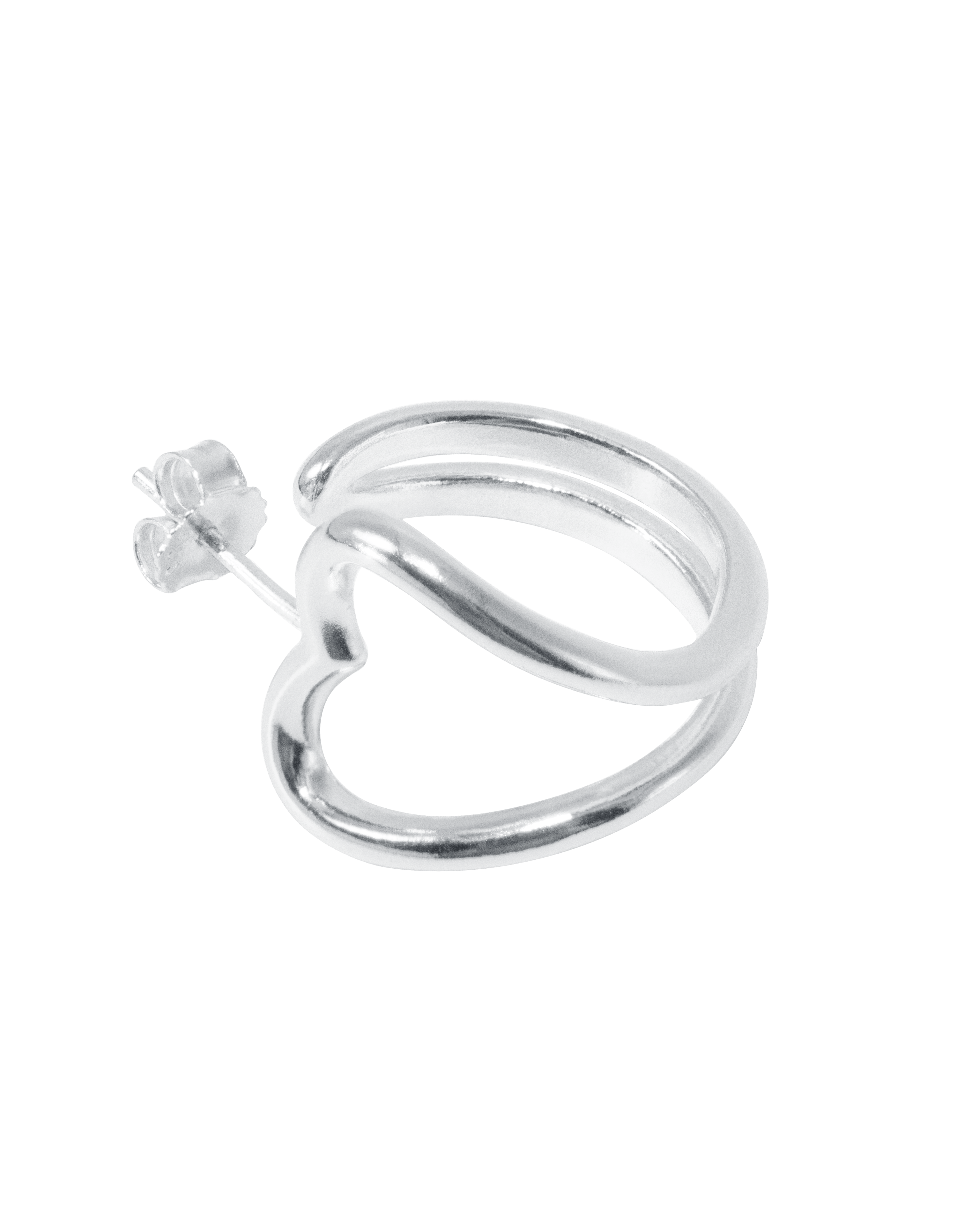 Jane Kønig Ørering Open Heart Hoop - Sølv OHH-AW25-S