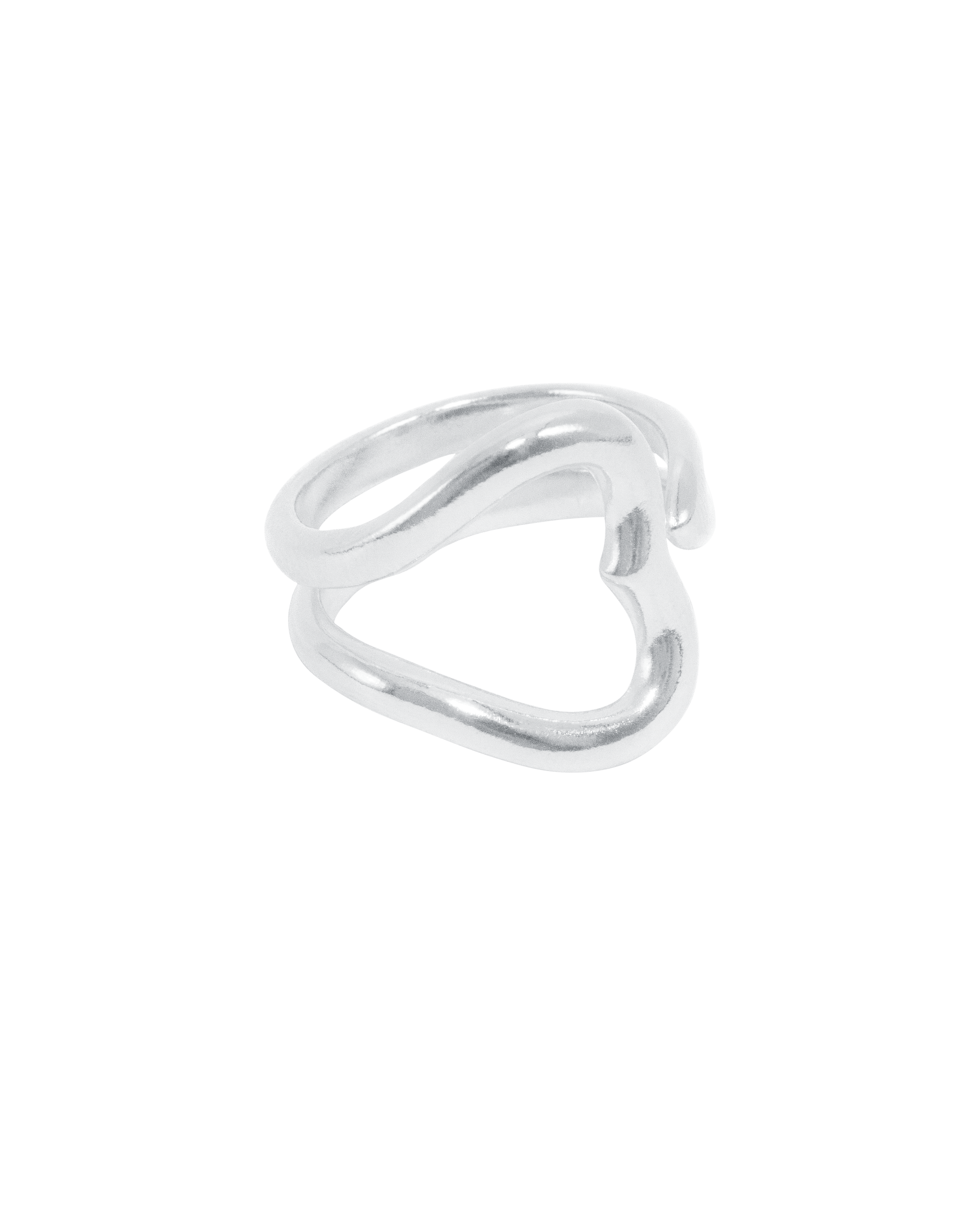 Jane Kønig Ring Open Heart Ring - Sølv