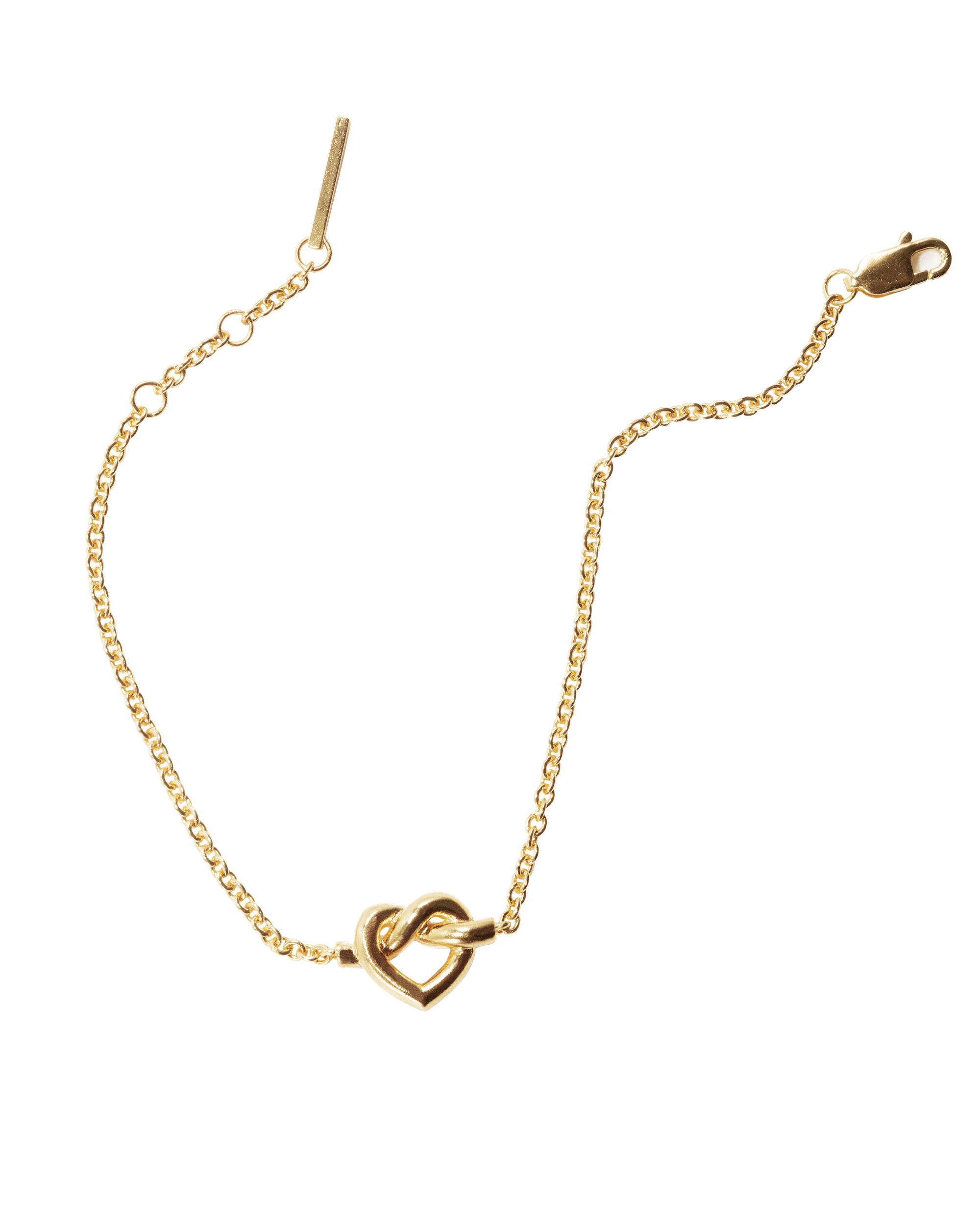 Jane Kønig Armbånd Tied heart armbånd - Forgyldt THB-AW25-G