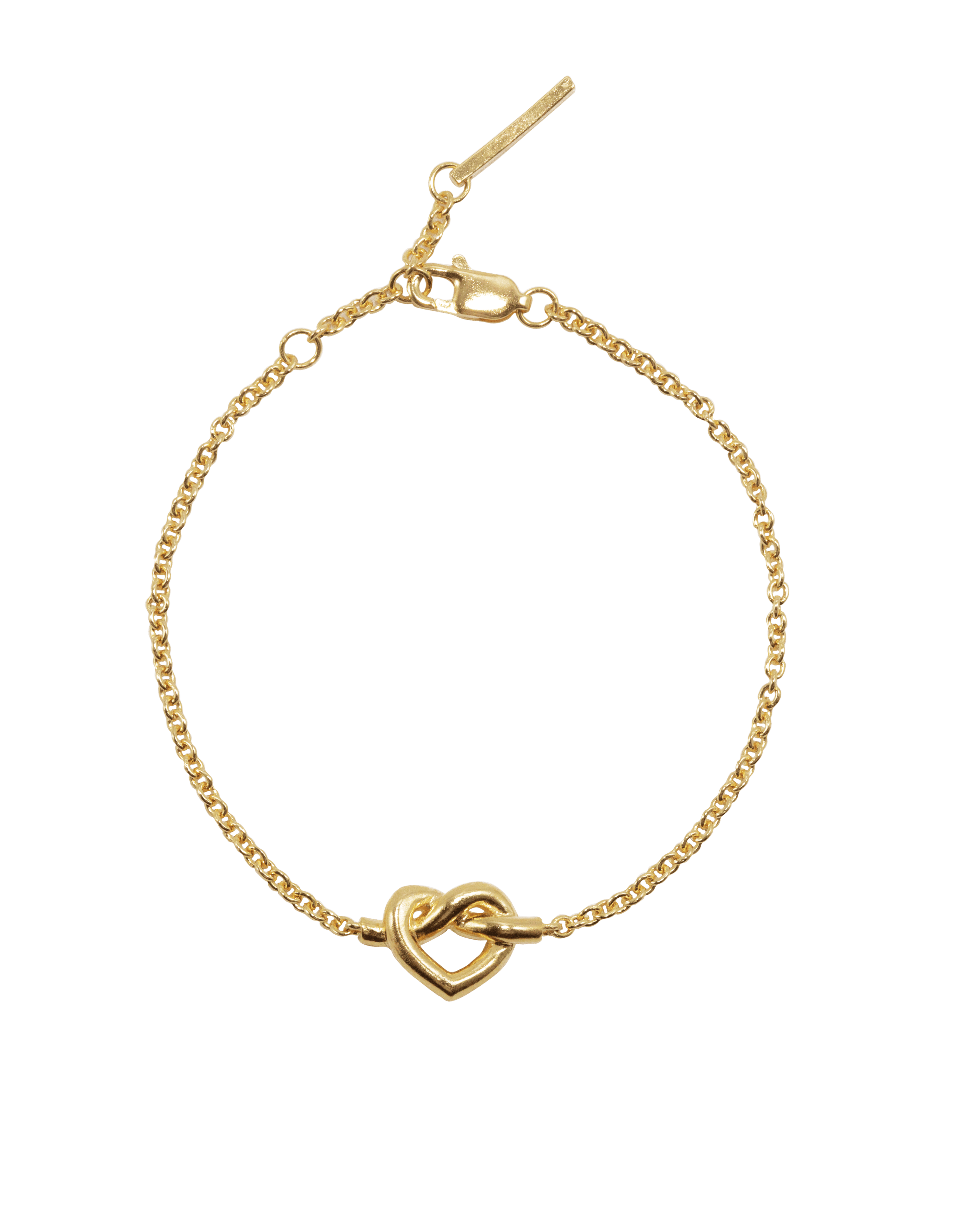 Jane Kønig Armbånd Tied heart armbånd - Forgyldt THB-AW25-G