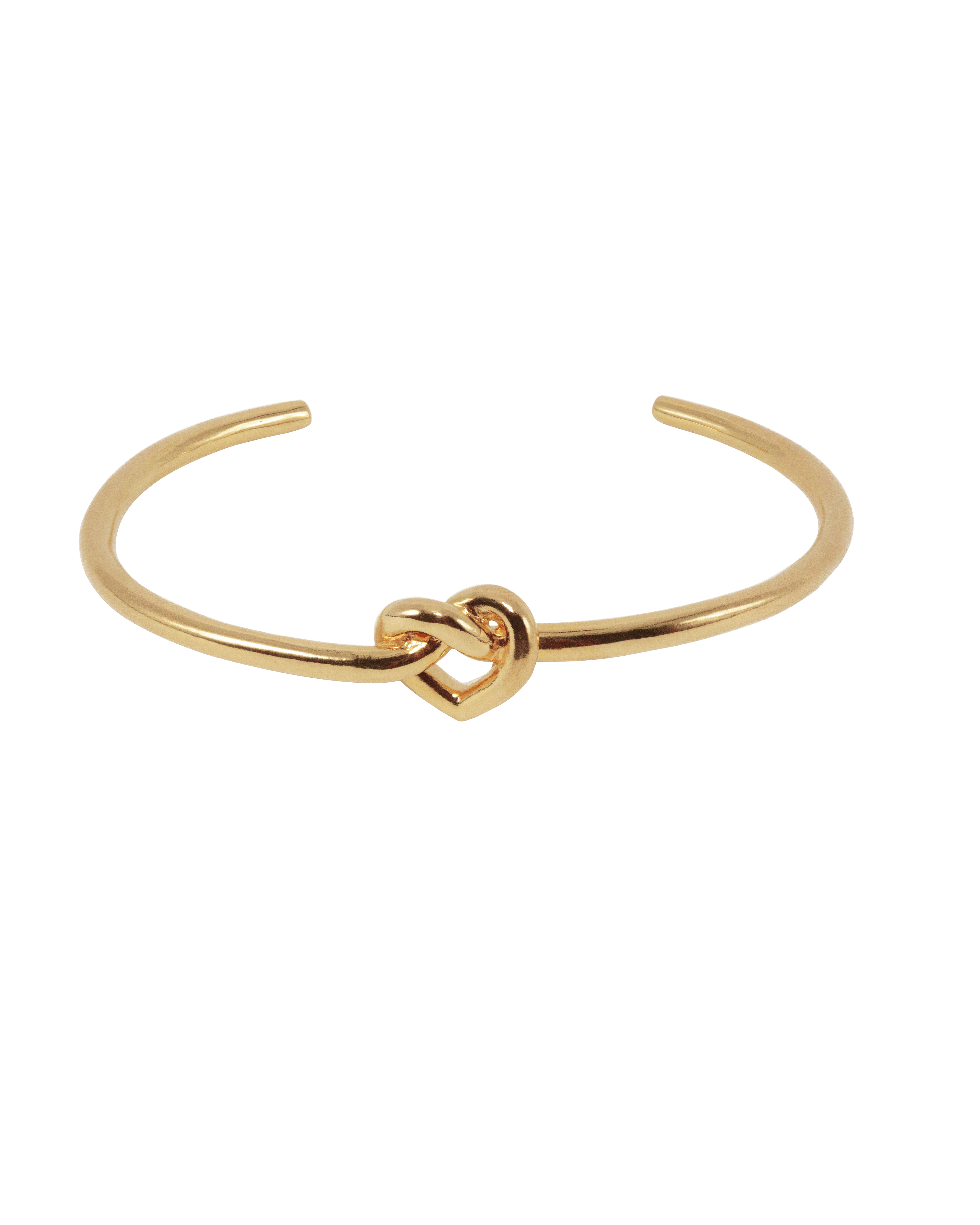Jane Kønig Armbånd Tied heart bangle armbånd - Forgyldt THA-AW25-G_M
