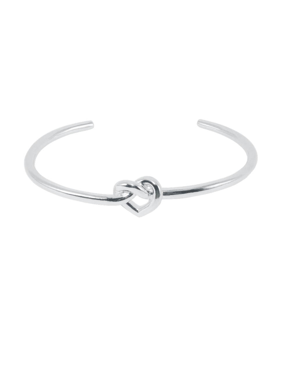 Jane Kønig Armbånd Tied heart bangle armbånd - sølv THA-AW25-S_M