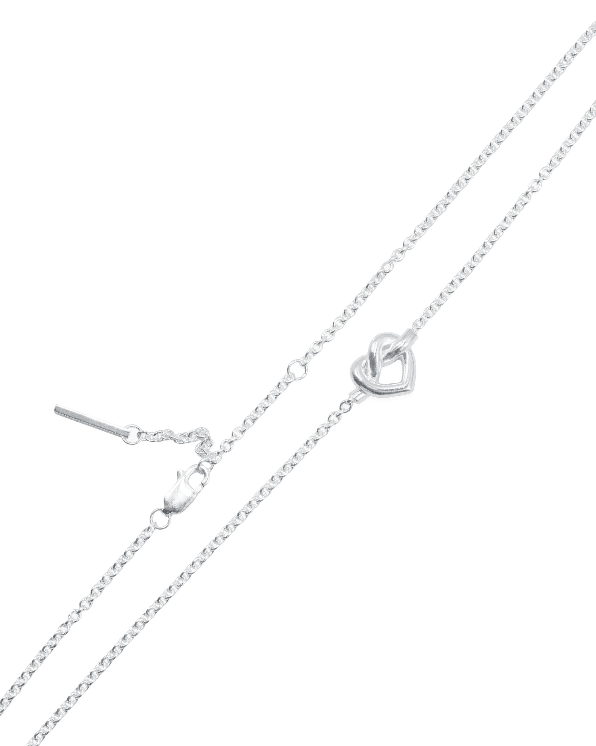 Jane Kønig Halskæder Tied heart halskæde - Sølv THN-AW25-S