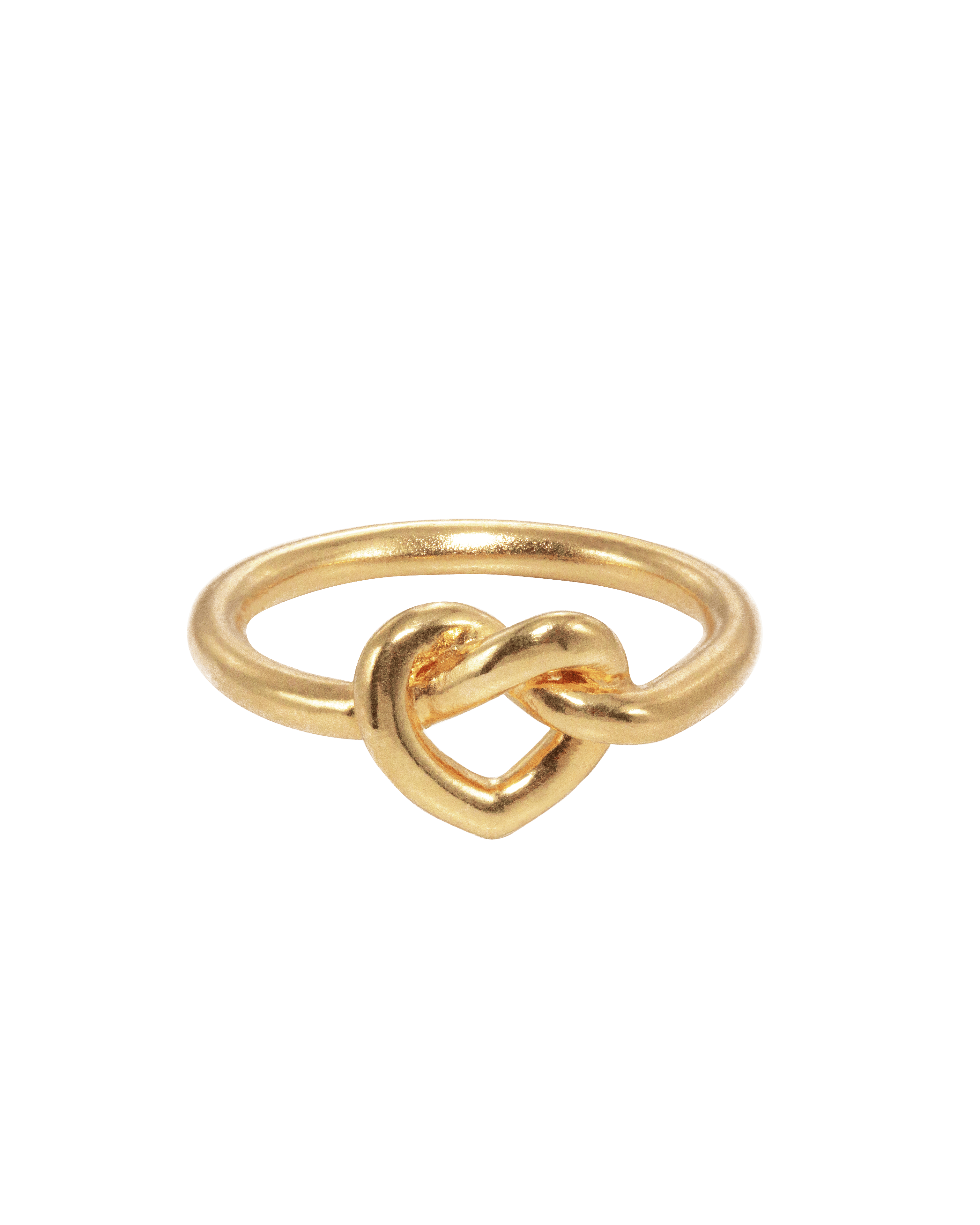 Jane Kønig Ring Tied Heart Ring - Forgyldt