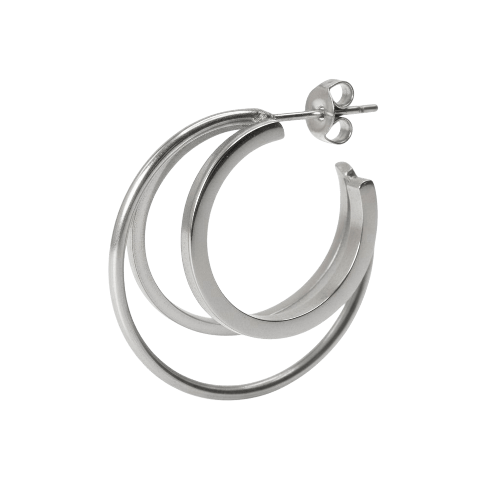 Jane Kønig Ørering Tripple Olympia Hoop - Sølv