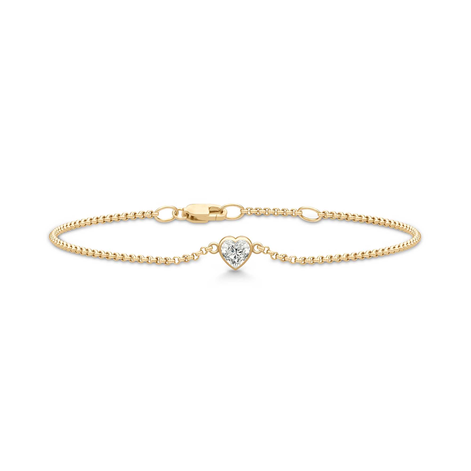 Julie Sandlau Armbånd Amorina armbånd med hjerte - forgyldt BR344GDCZ