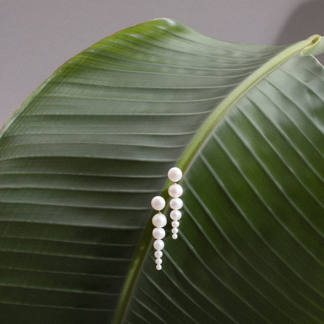 Julie Sandlau Øreringe Eden Chandeliers perleøreringe - 14K YG14-ST333