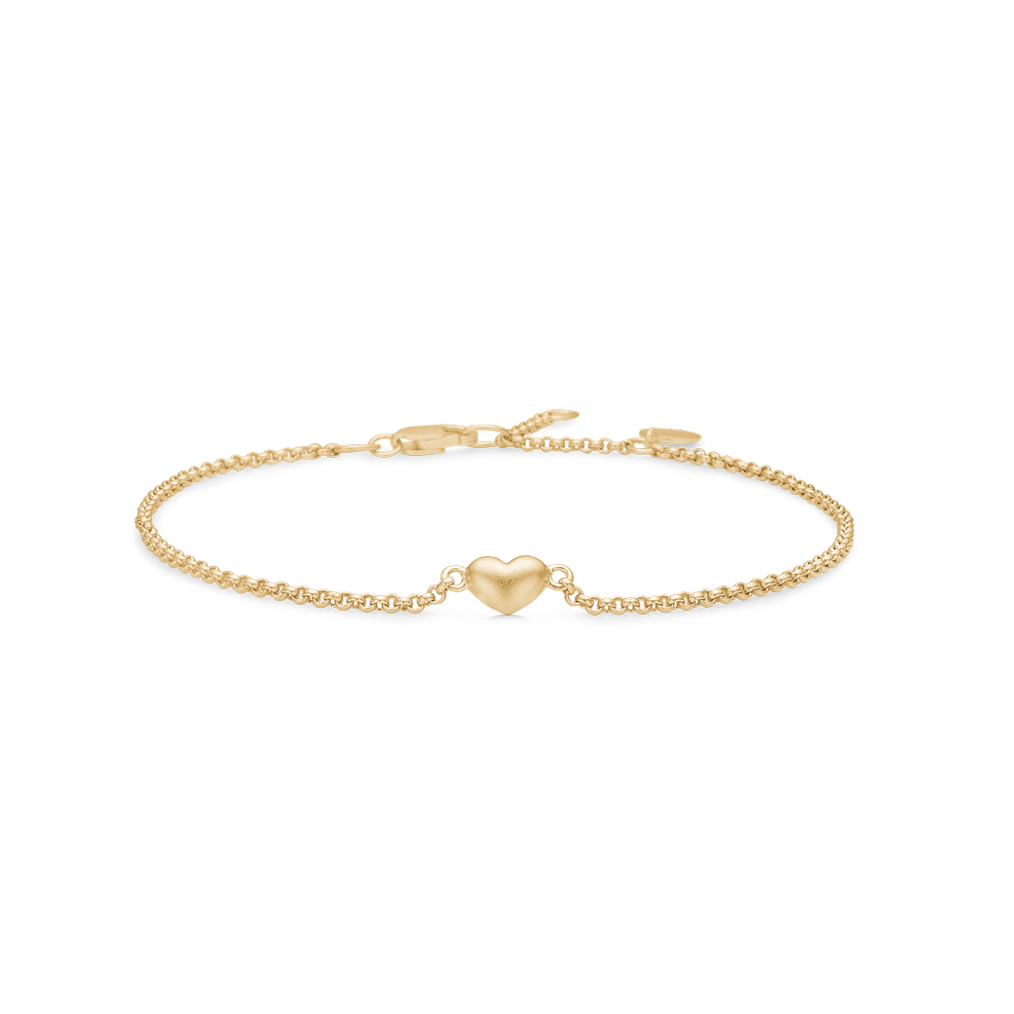 Julie Sandlau Armbånd Love hjertearmbånd - forgyldt BR183GD